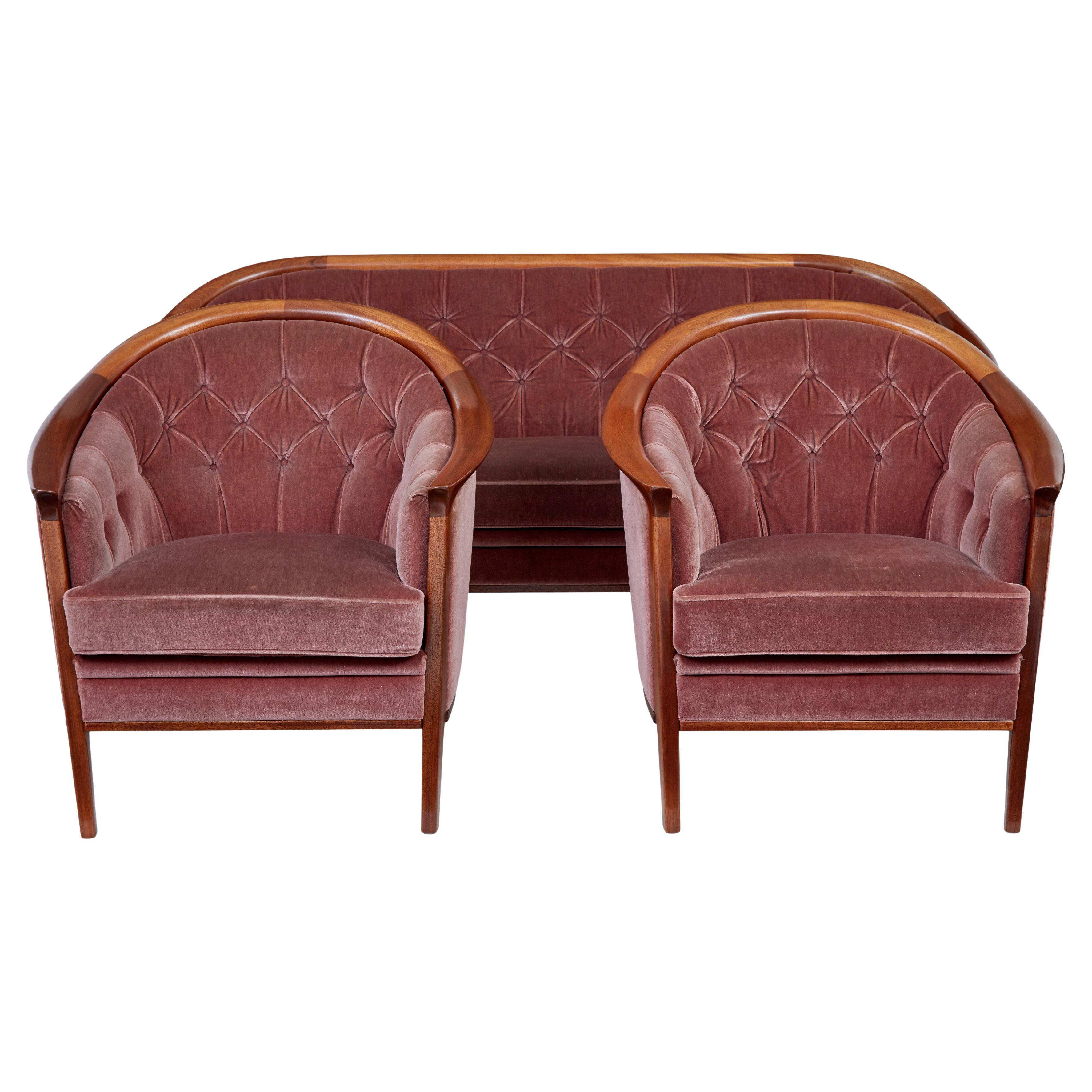 Mid century 3 piece suite by Broderna Andersson For Sale