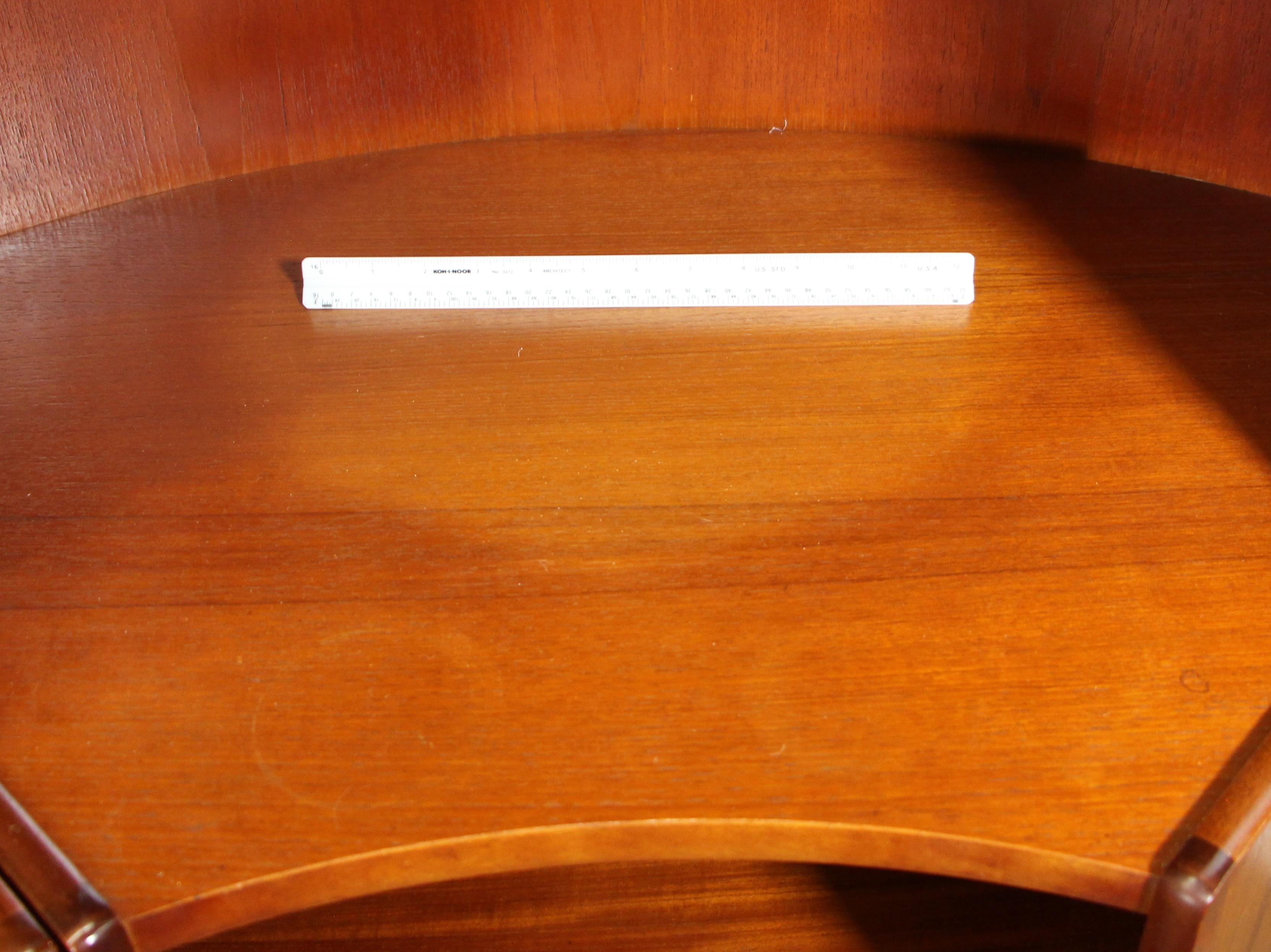 20th Century Midcentury 3-Piece Teak Wall Unit by Nathan Furniture For Sale
