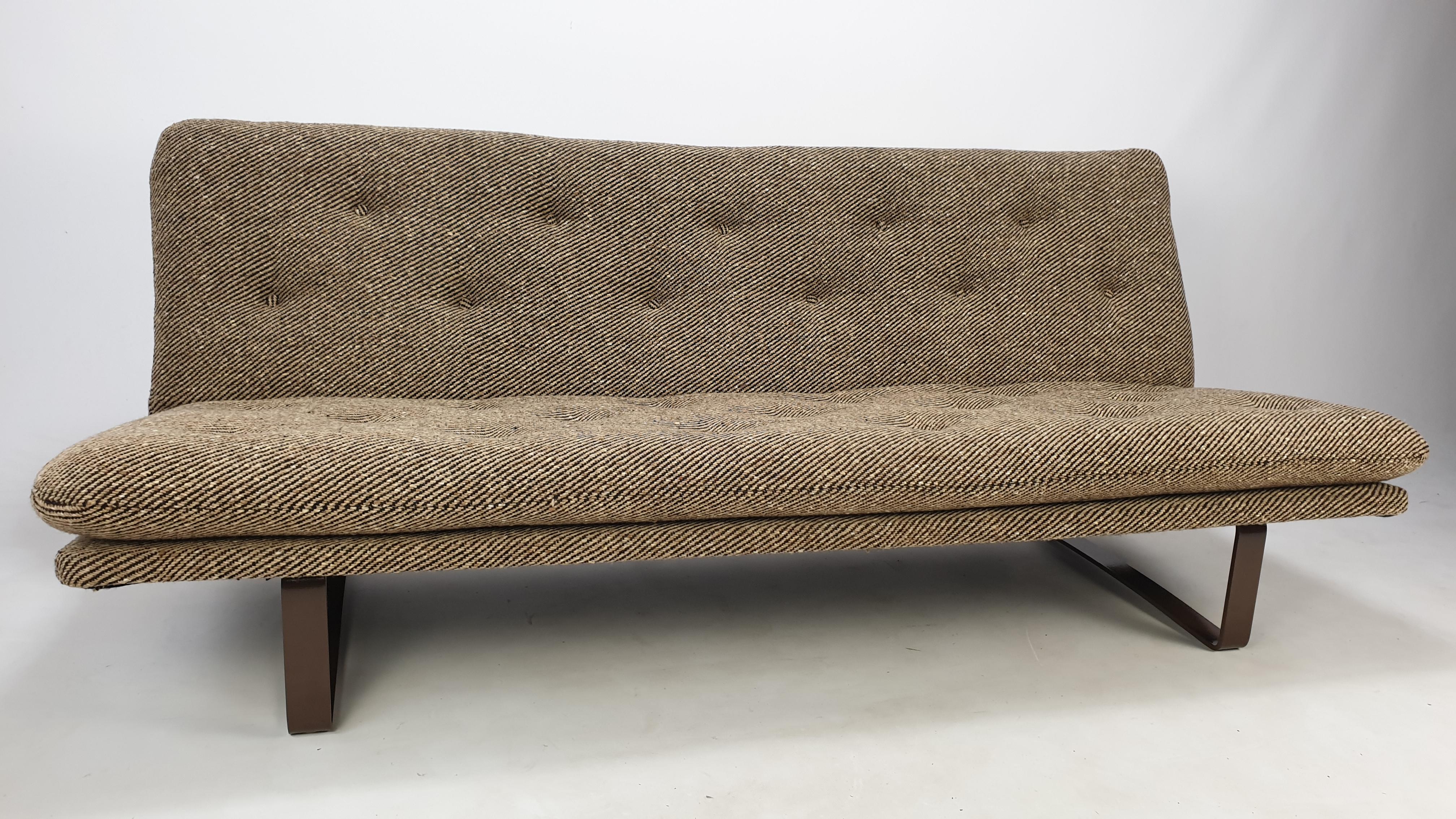 Metal Mid Century 3-Seat Sofa by Kho Liang Ie for Artifort, 1960s
