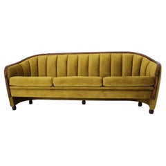 Mid Century 3-Seat Sofa in Style of Gio Ponti, 1950s / Czechoslovakia