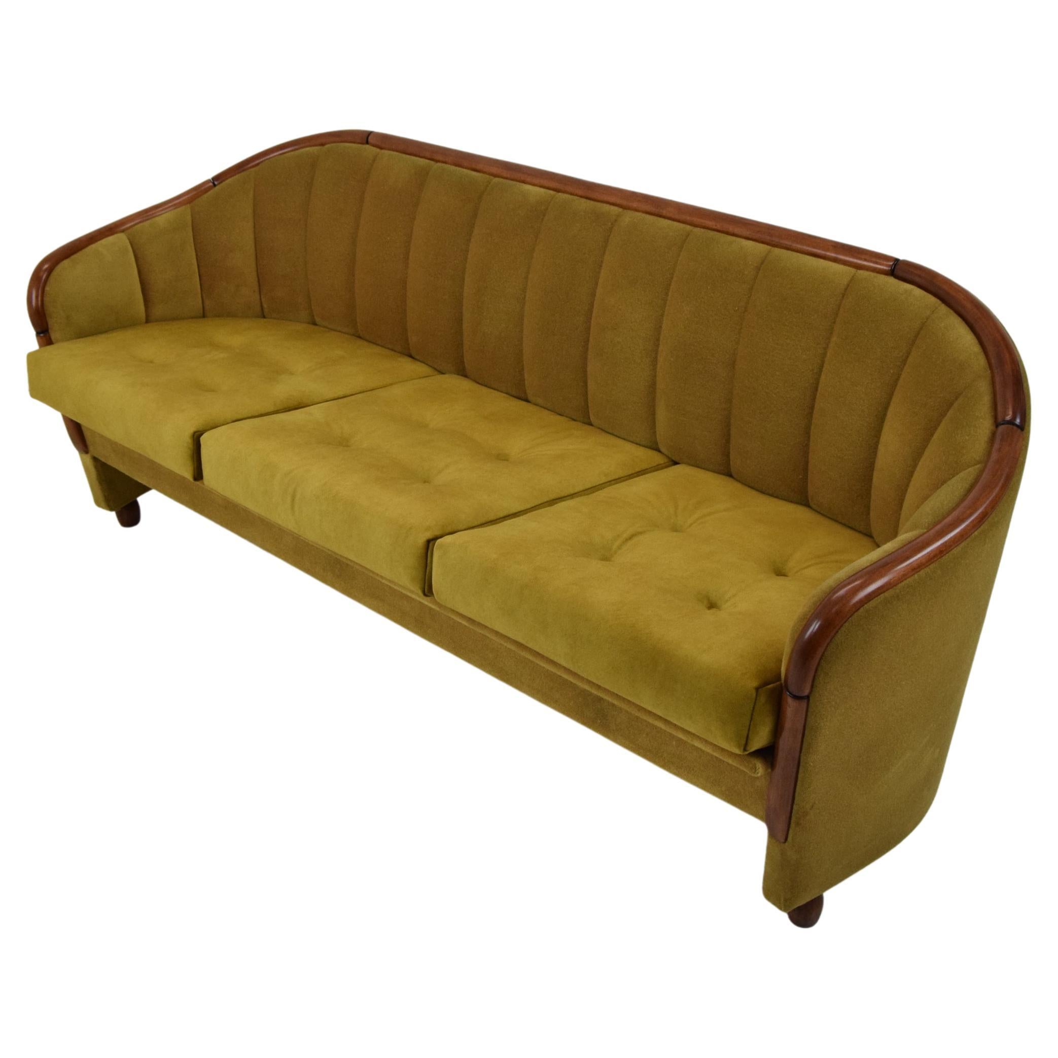 Mid-Century 3-Seat Sofa in the Style of Gio Ponti, 1950's