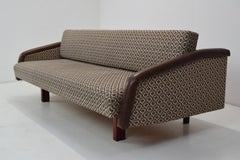Sofá o sofá cama de 3 plazas de mediados de siglo, Jitona, años 70