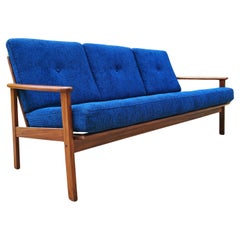 3-Sitzer-Sofa aus der Mitte des Jahrhunderts aus Teakholz, Arne Vodder zugeschrieben, Dänemark 1960er Jahre