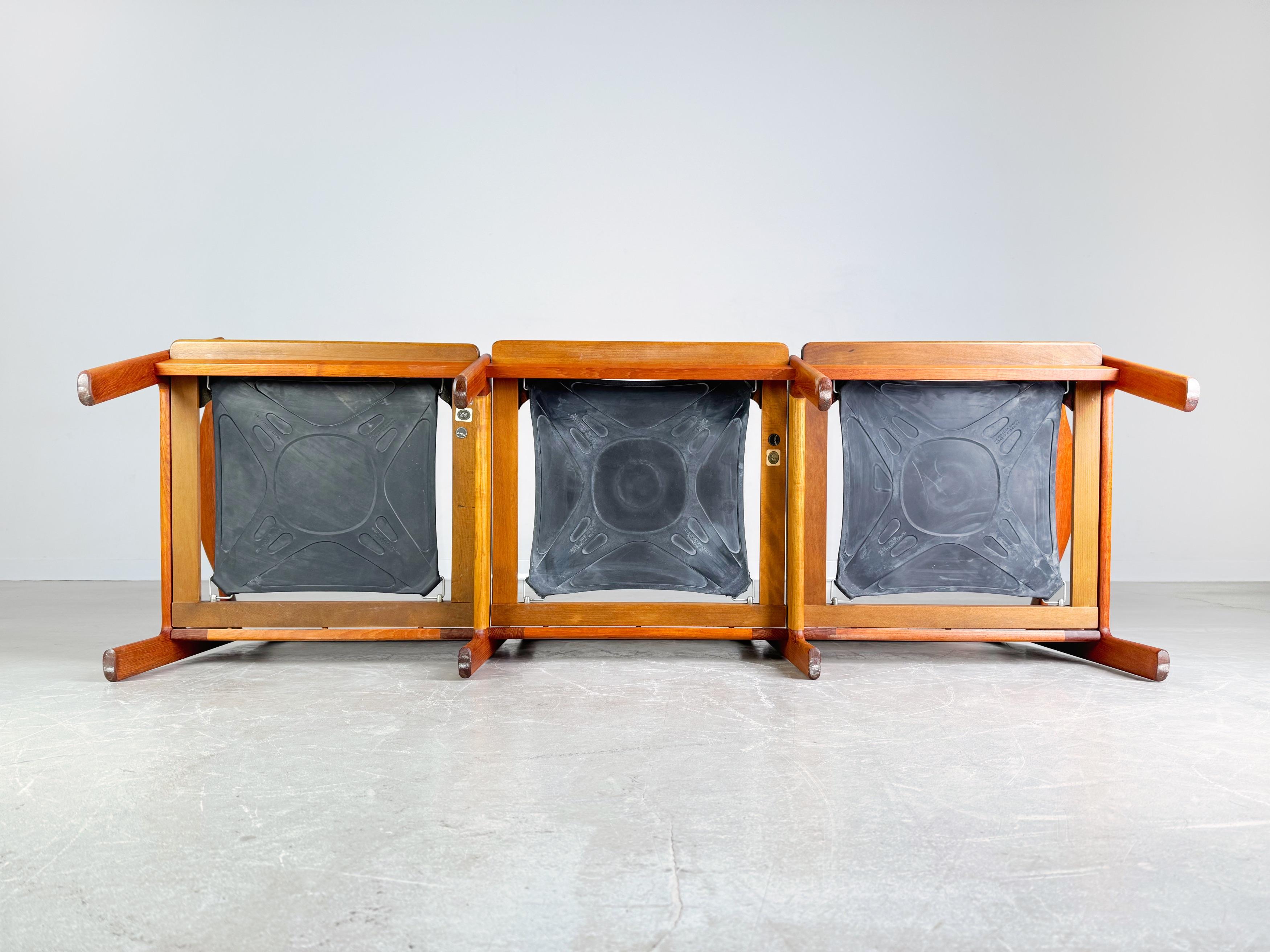 Divano a 3 posti di metà secolo Niels Eilersen Illum Wikkelsø Couch Teak in vendita 7
