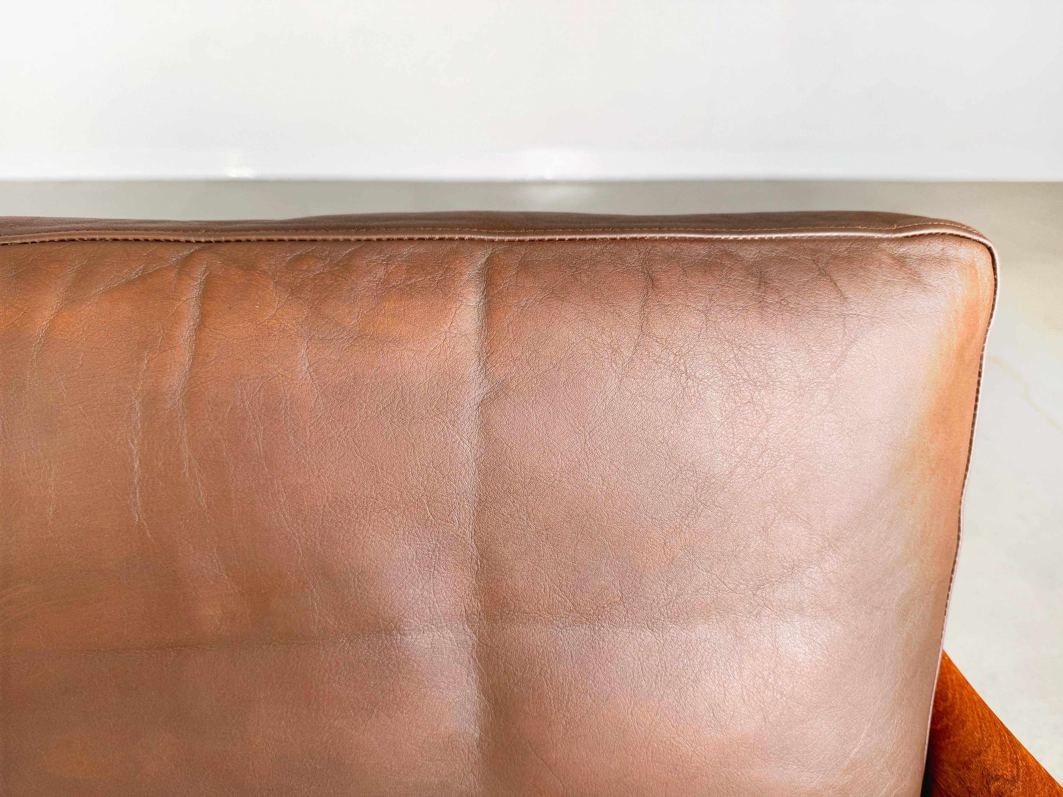 Divano a 3 posti di metà secolo Niels Eilersen Illum Wikkelsø Couch Teak in vendita 2