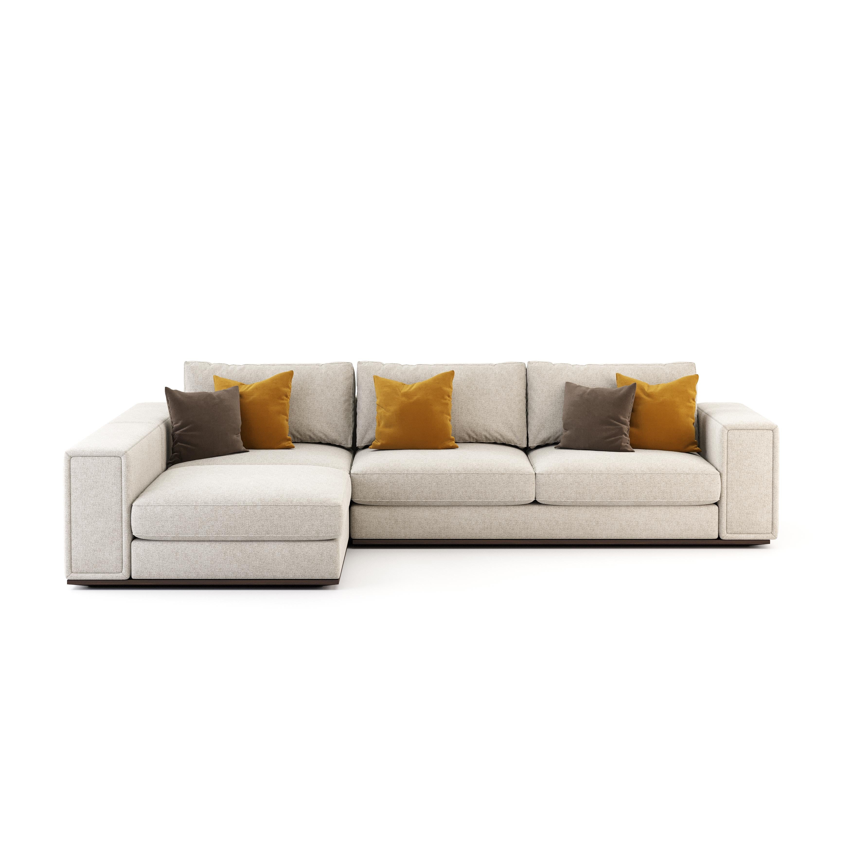 Measurement Units
2 Seats - D 100 x W 250 x H 86 cm
3 Seats - D 100 x W 350 x H 86 cm
With Chaise Longue - D 195 x W 350 x H 86 cm

Available in other configurations.

The Sublime collection is influenced by Art Deco, born under the burst of