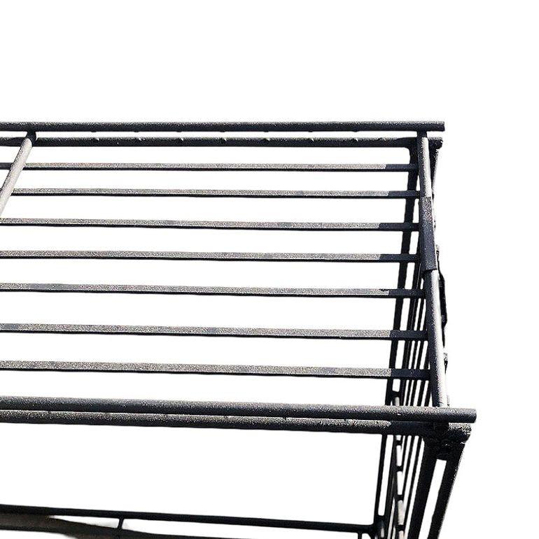 Mid-Century 3-Tier Iron Wire Art Display Shelf Bookshelf For Sale 1