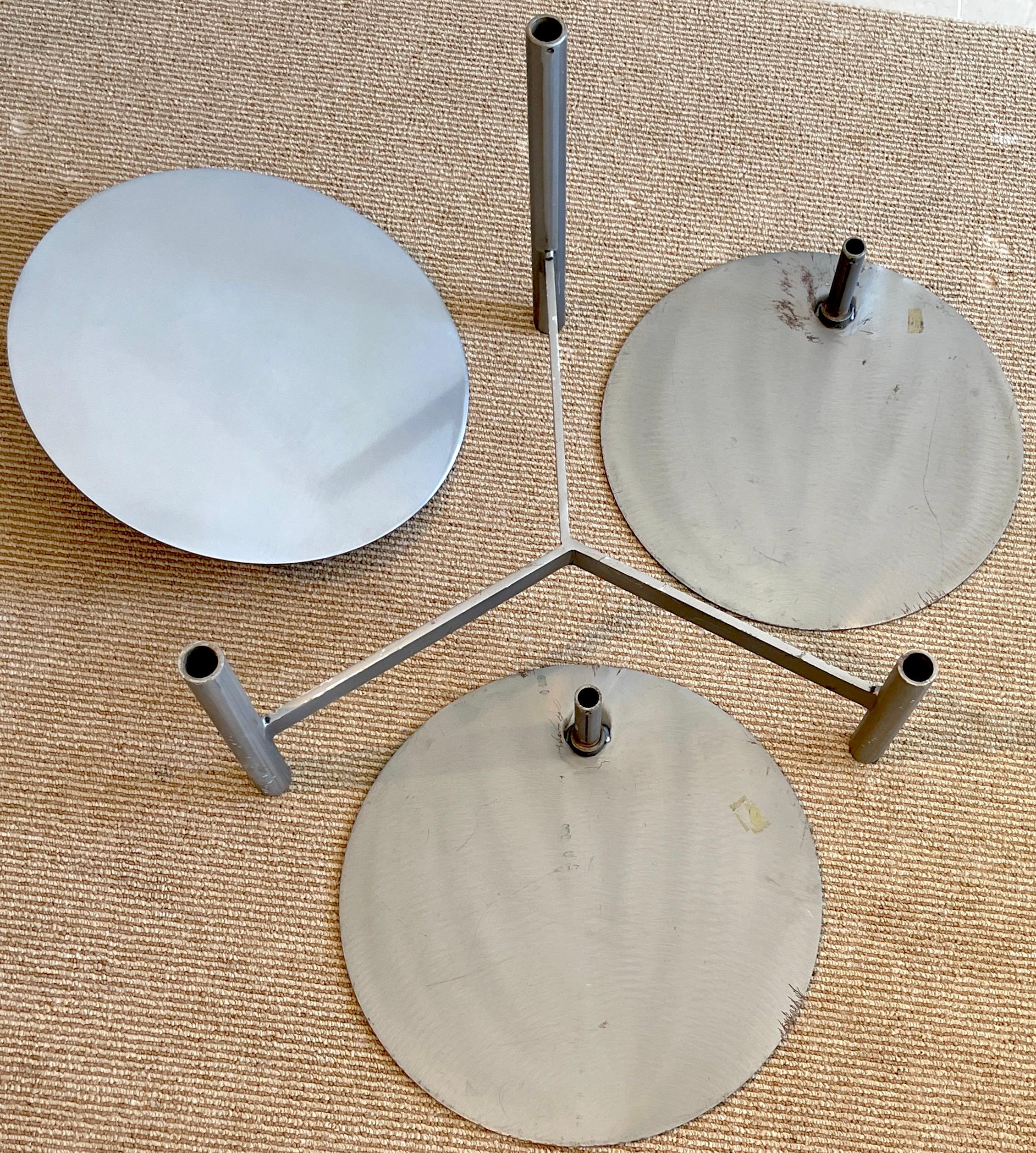 Mid Century 3-Tiered Steel Kinetic Coffee Table/Side Table 2