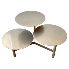 Mid Century 3-Tiered Steel Kinetic Coffee Table/Side Table