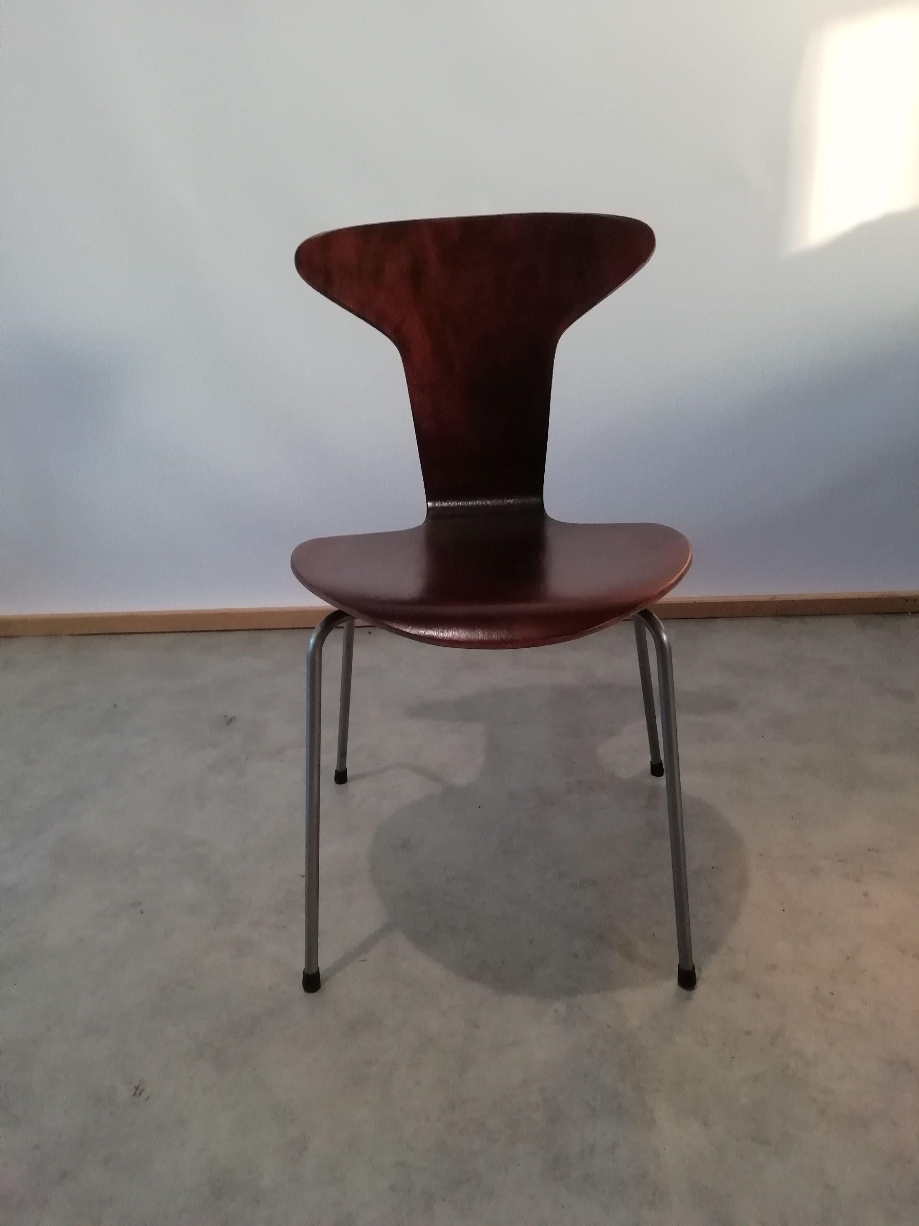 Mid Century 3105 Mosquito Chairs by Arne Jacobsen for Fritz Hansen, Set of 4 3