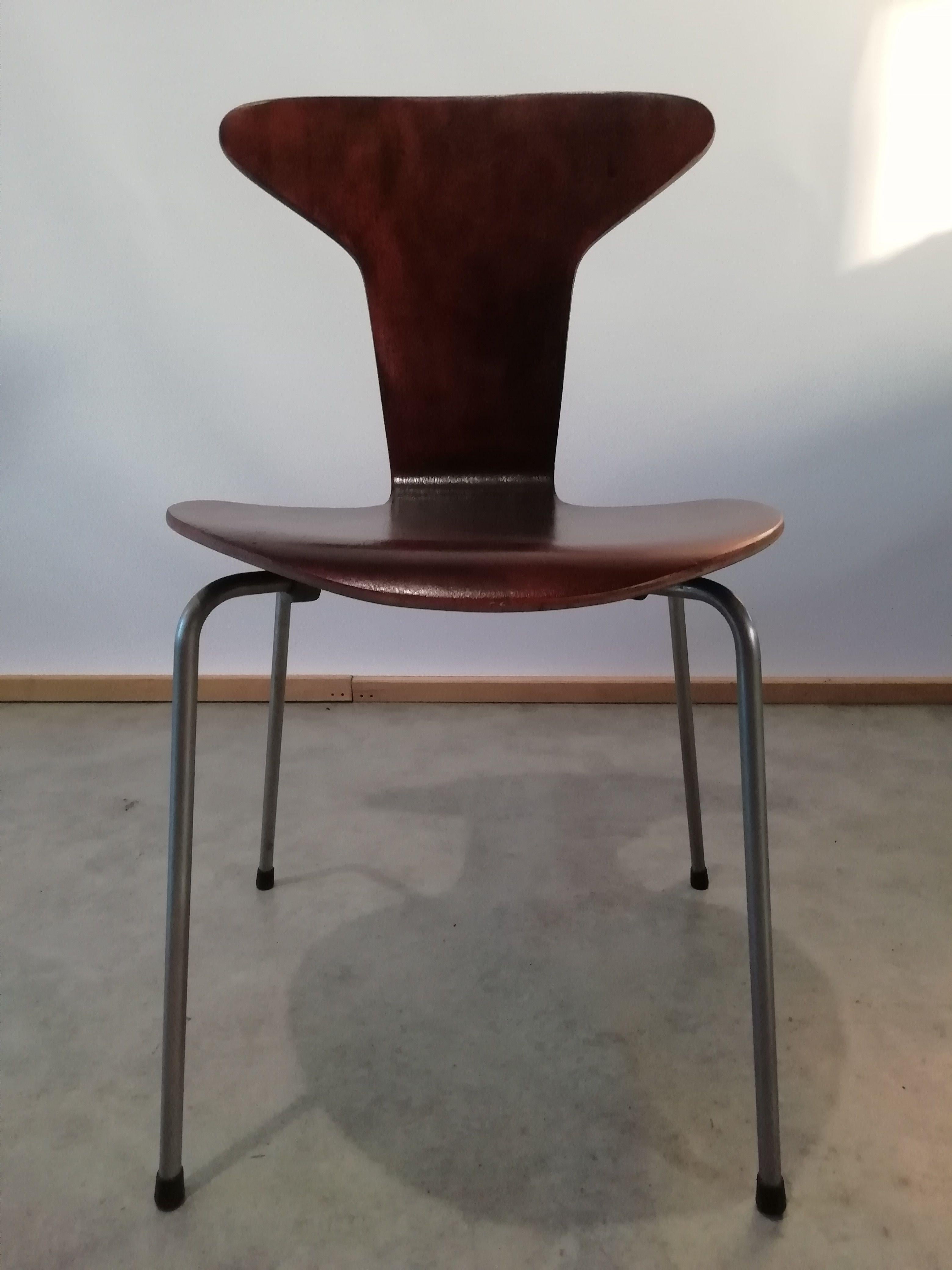 Mid Century 3105 Mosquito Chairs by Arne Jacobsen for Fritz Hansen, Set of 4 4