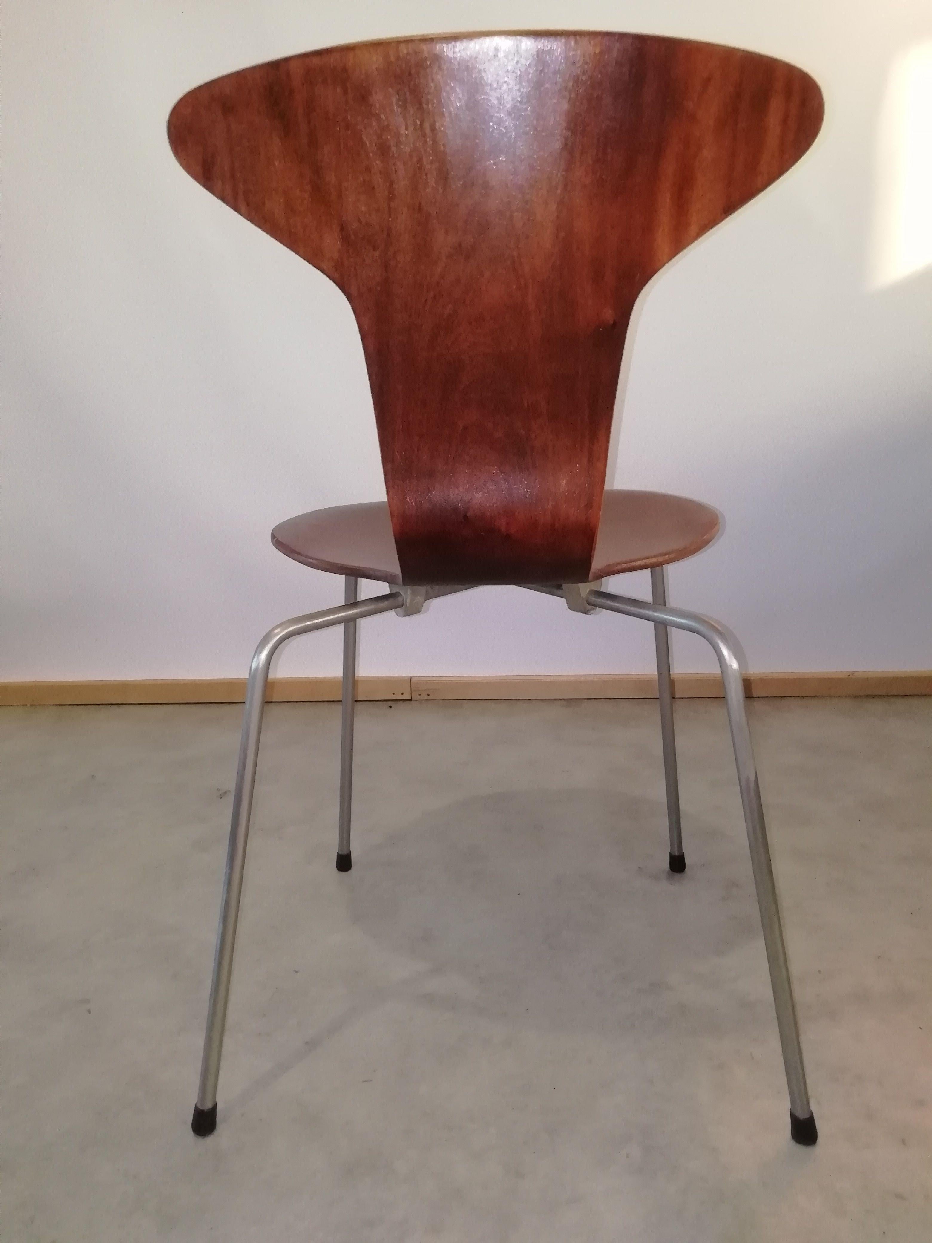 Mid Century 3105 Mosquito Chairs by Arne Jacobsen for Fritz Hansen, Set of 4 6