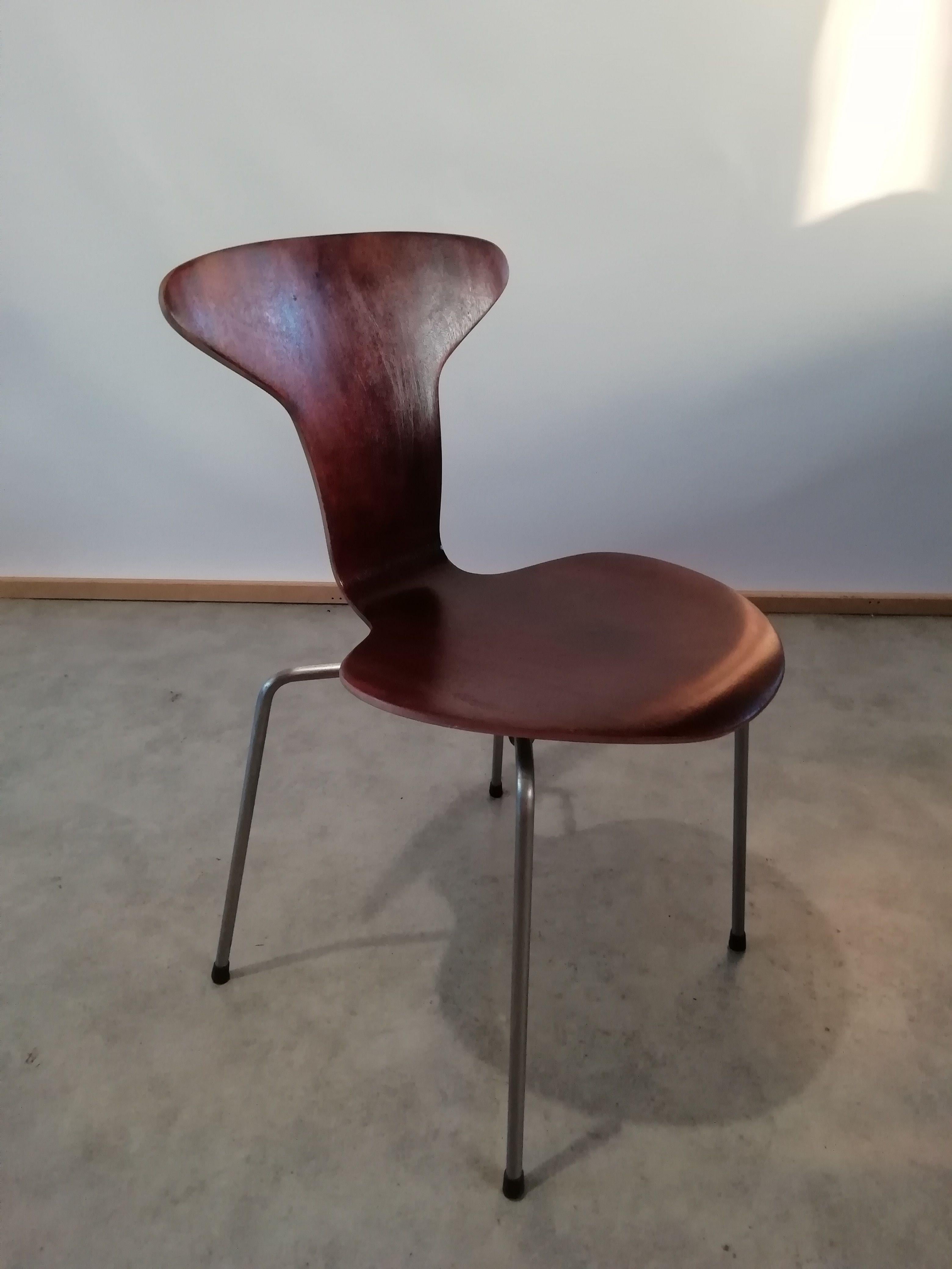 Mid Century 3105 Mosquito Chairs by Arne Jacobsen for Fritz Hansen, Set of 4 8