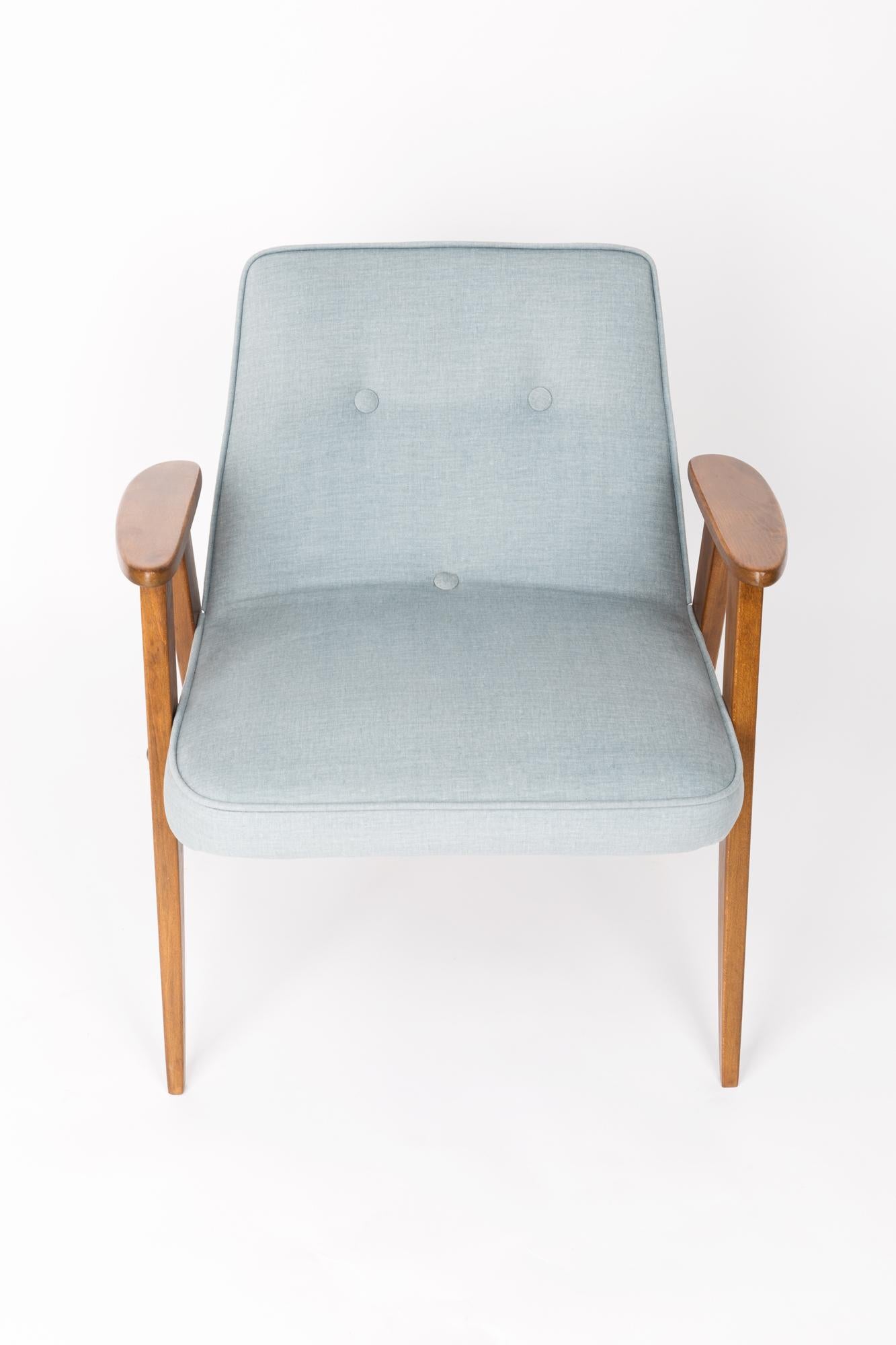 Mid Century 366 Green Armchair, Jozef Chierowski, Europa, Polen, 1960er Jahre. (Polnisch) im Angebot