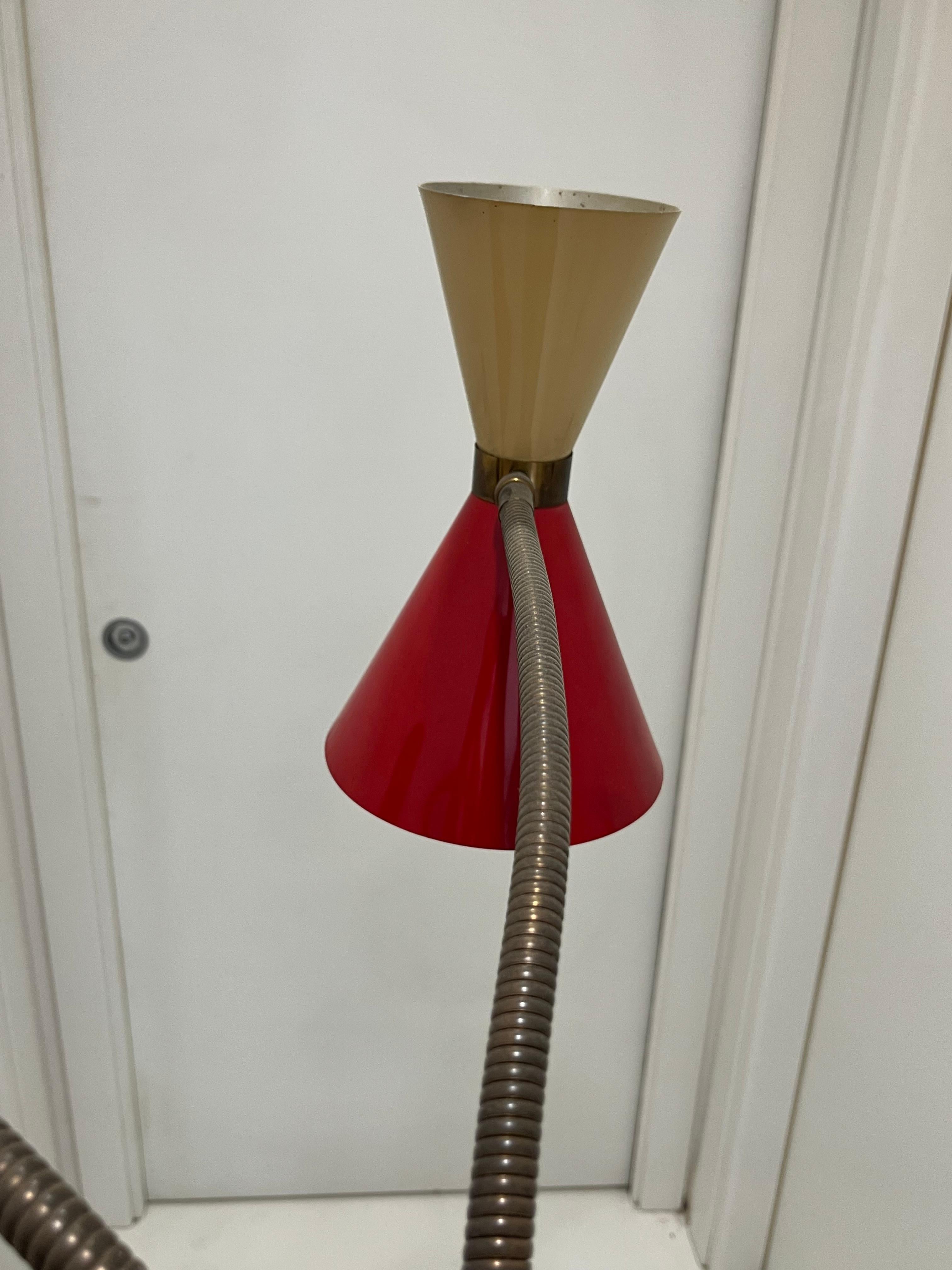 Mid-Century 5-Arm 10 Light Brass Floor Lamp Stilnovo, 1950s For Sale 6