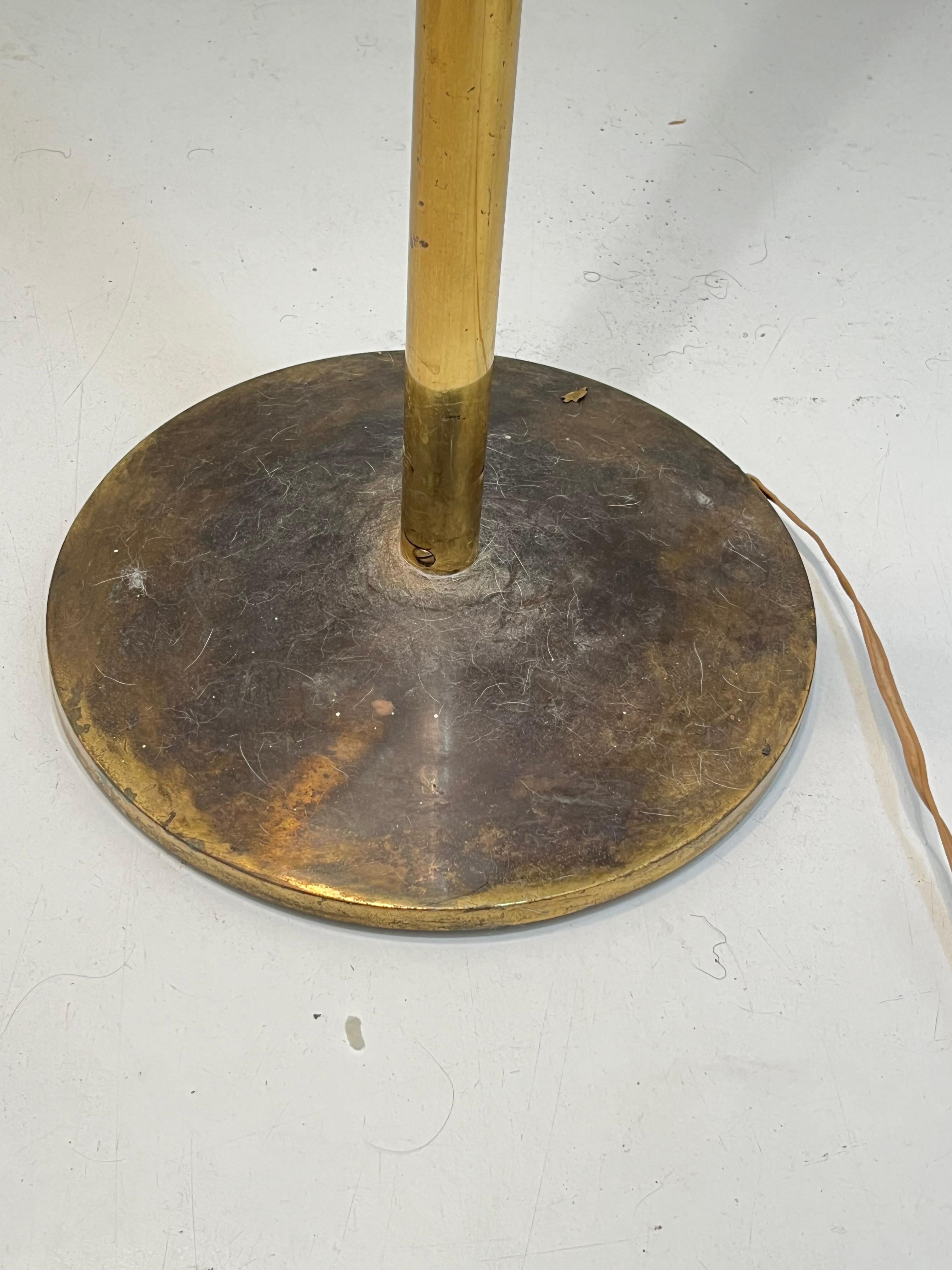 Mid-Century 5-Arm 10 Light Brass Floor Lamp Stilnovo, 1950s For Sale 11