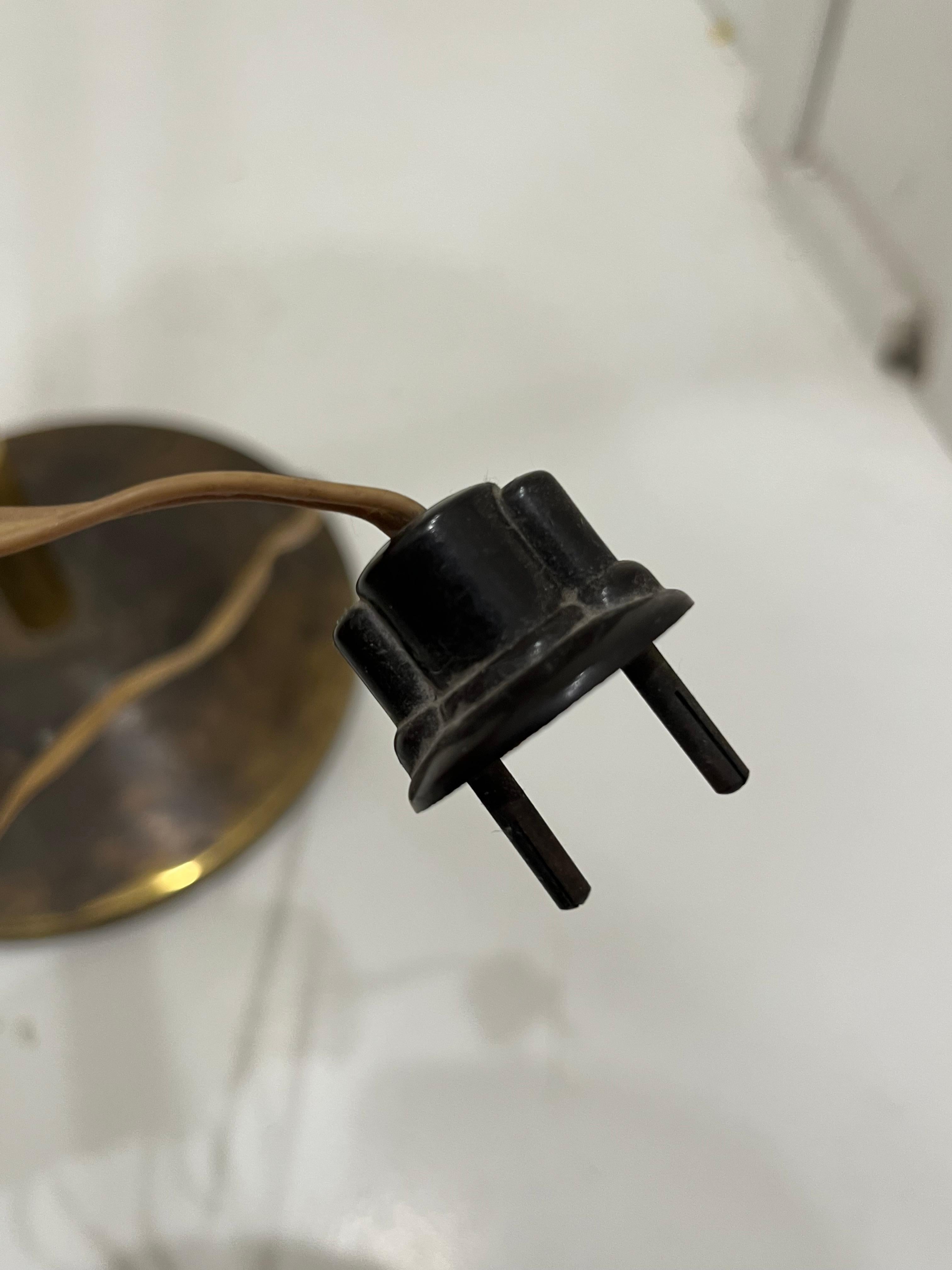 Mid-Century 5-Arm 10 Light Brass Floor Lamp Stilnovo, 1950s For Sale 2