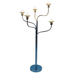 Mid-Century 5 Flexible Arm Floor Lamp Style Pierre Folie for Jacques Charpentier
