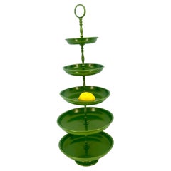 Centre de table à 5 étages Greene & Greene Pedestal Tray Stand