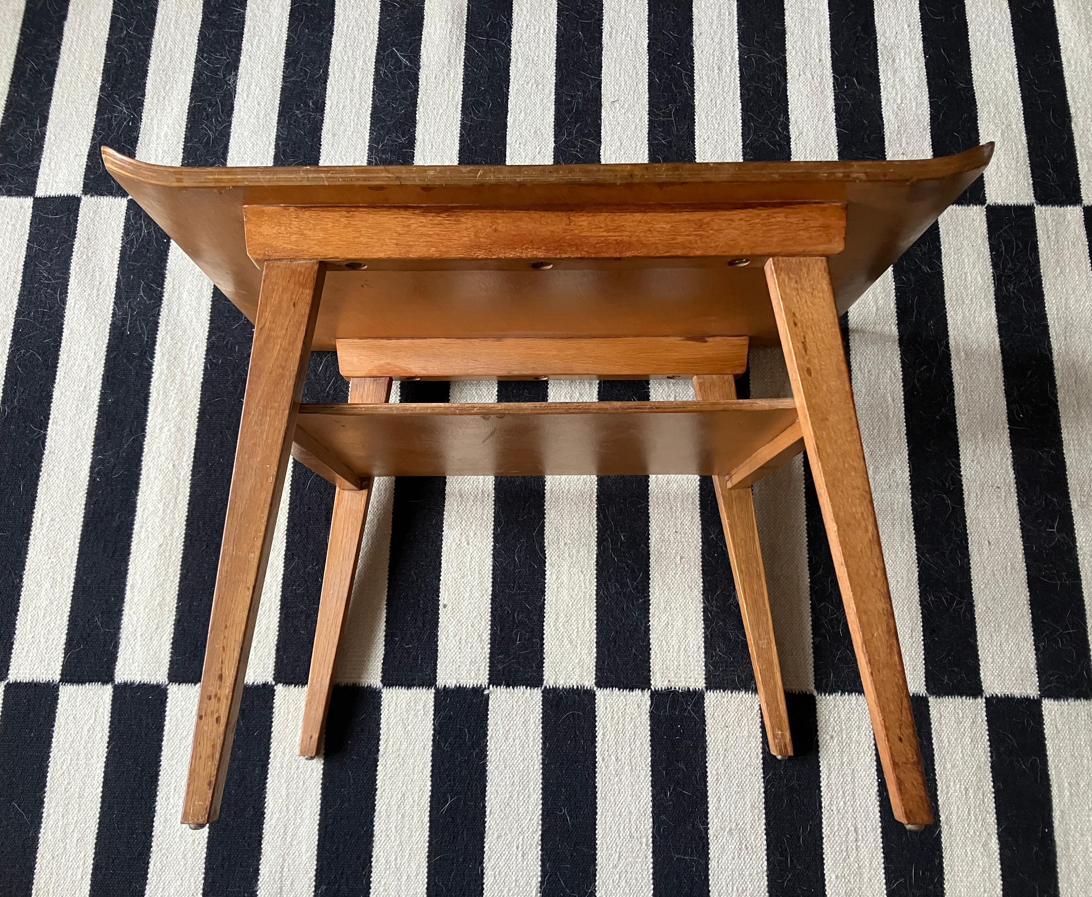 Mid-20th Century Mid Century 50's English Bent Plywood End Table Coffee Table by Myer For Sale
