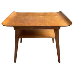 Mid Century 50's English Bent Plywood End Table Coffee Table by Myer