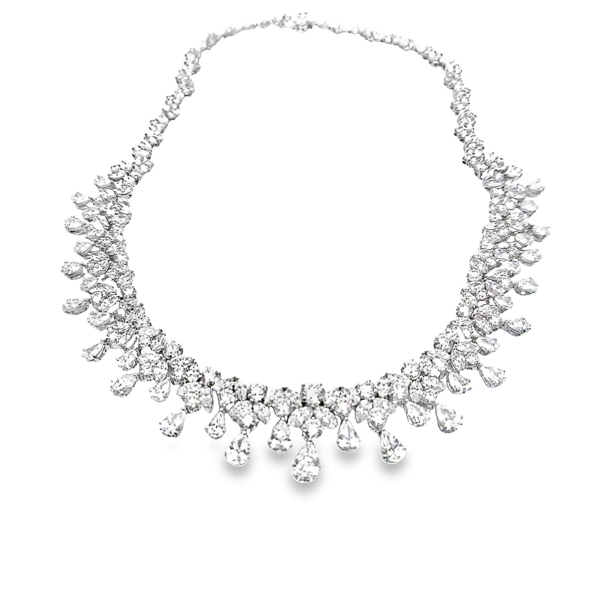 diamond bib necklace