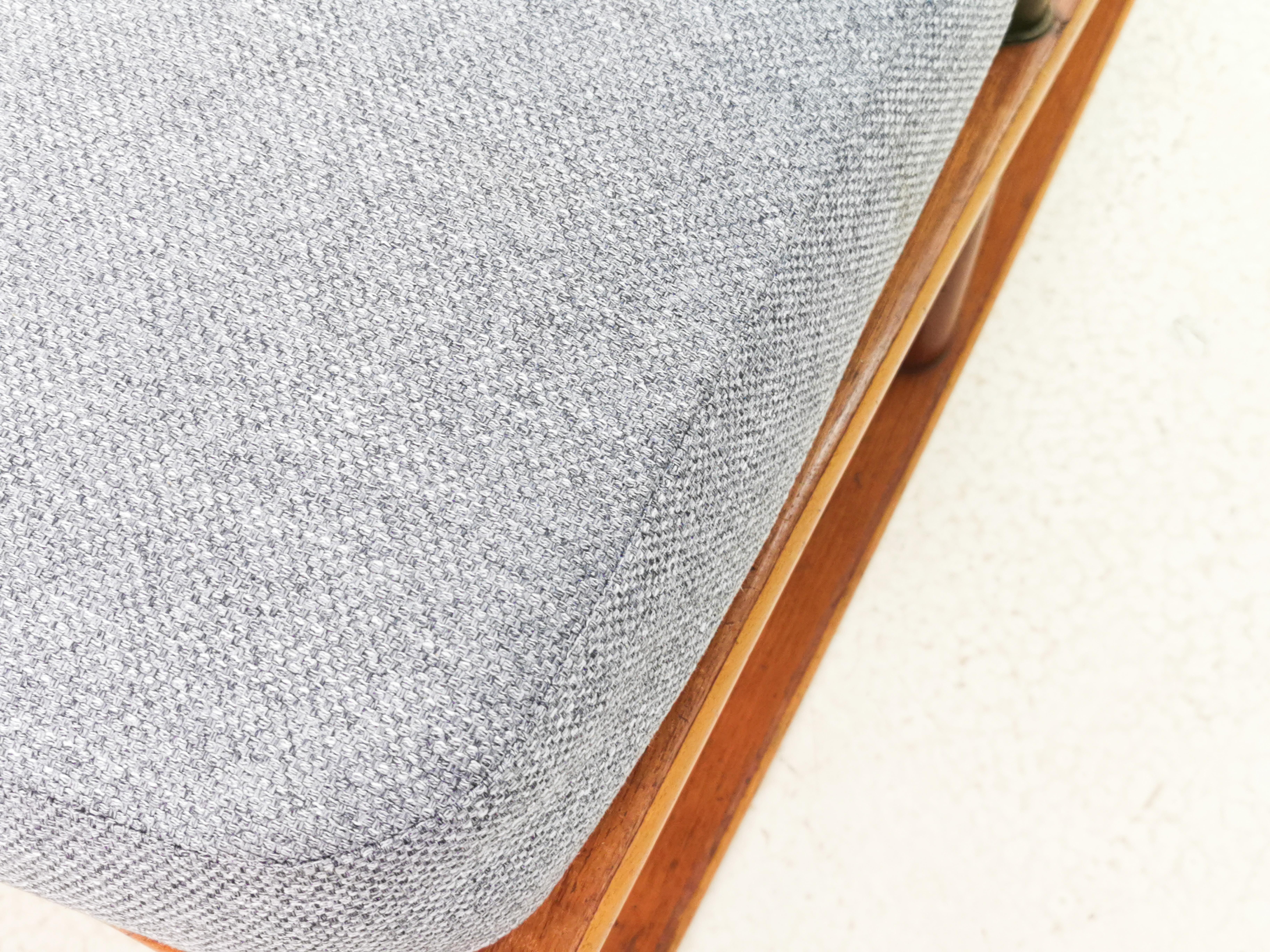 Rocking Chair aus Schilfrohr von Fredrik A Kayser, Mitte des Jahrhunderts im Angebot 3