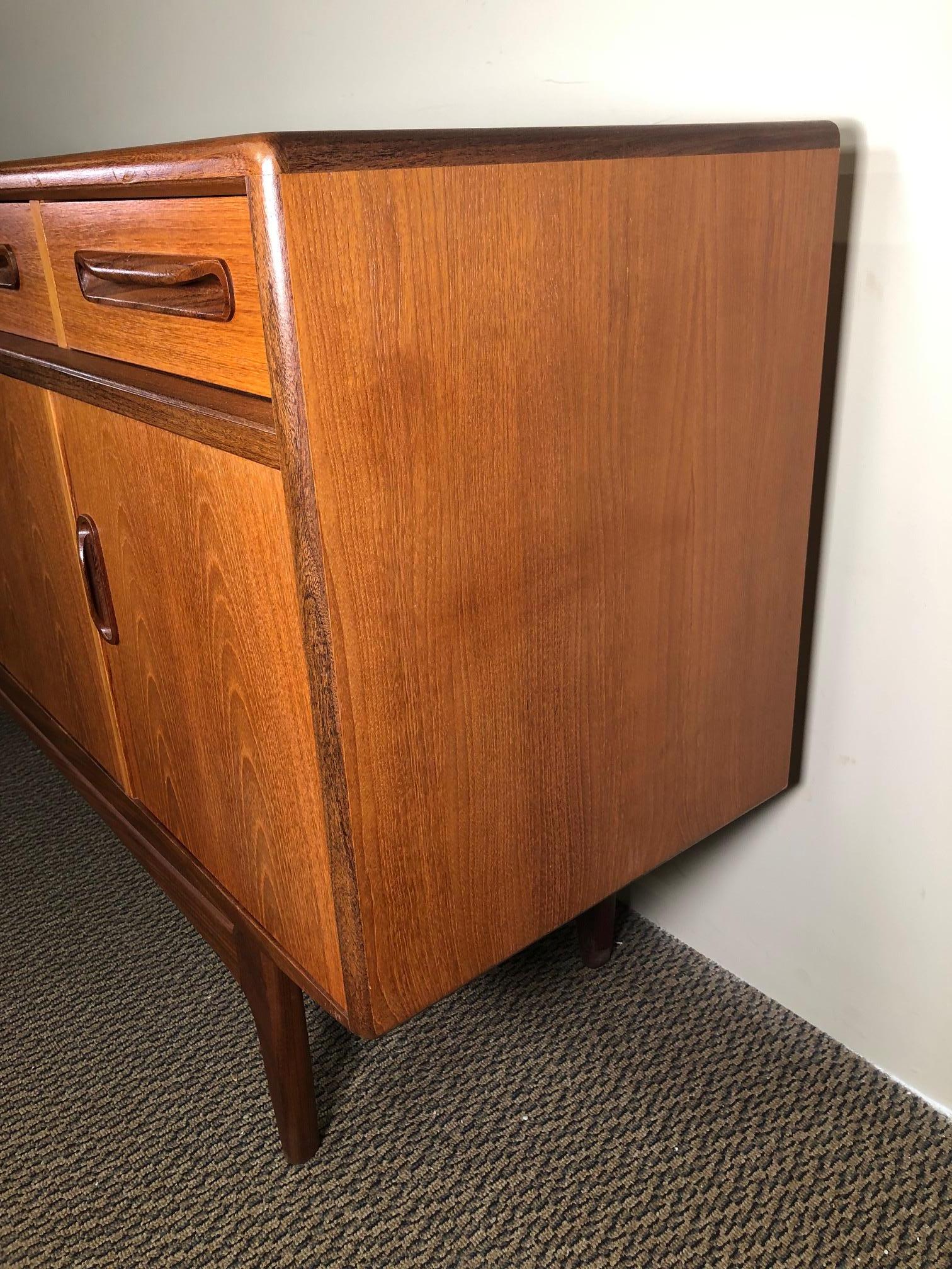 Mid-Century Modern Midcentury Teak G Plan Credenza by Victor Bramwell Wilkins, Fresco Range For Sale