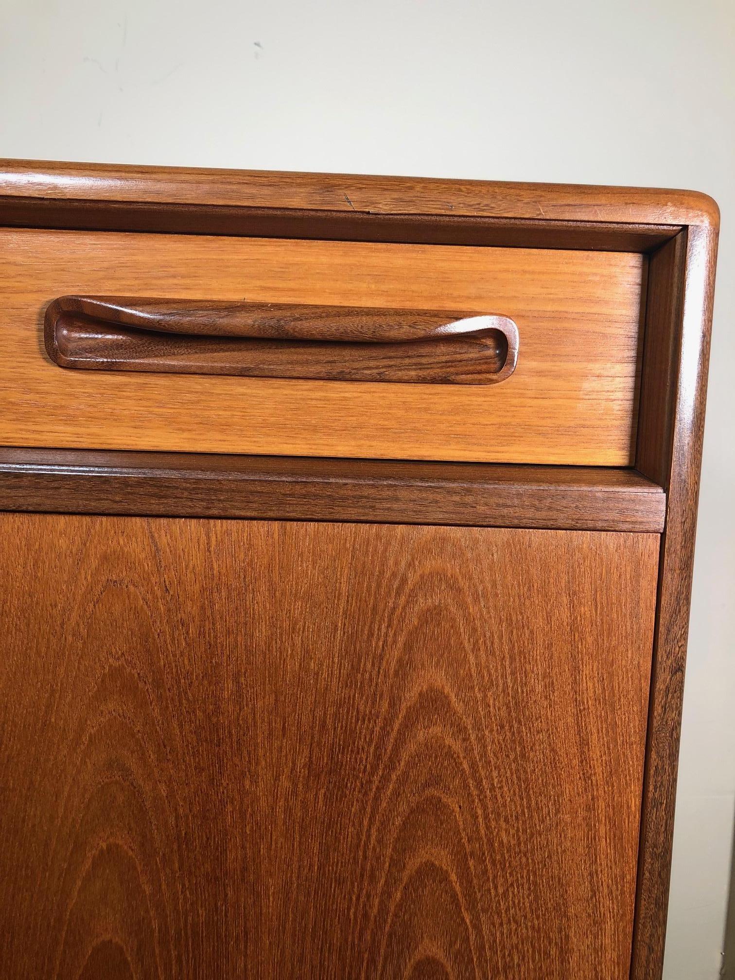 English Midcentury Teak G Plan Credenza by Victor Bramwell Wilkins, Fresco Range For Sale