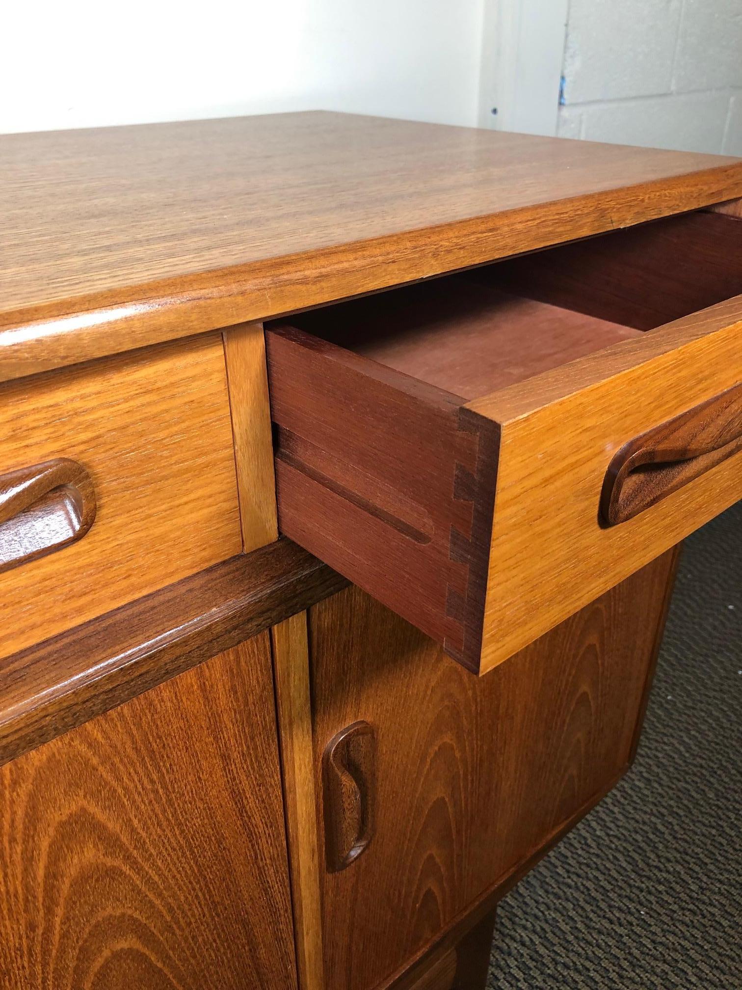 Midcentury Teak G Plan Credenza by Victor Bramwell Wilkins, Fresco Range For Sale 2