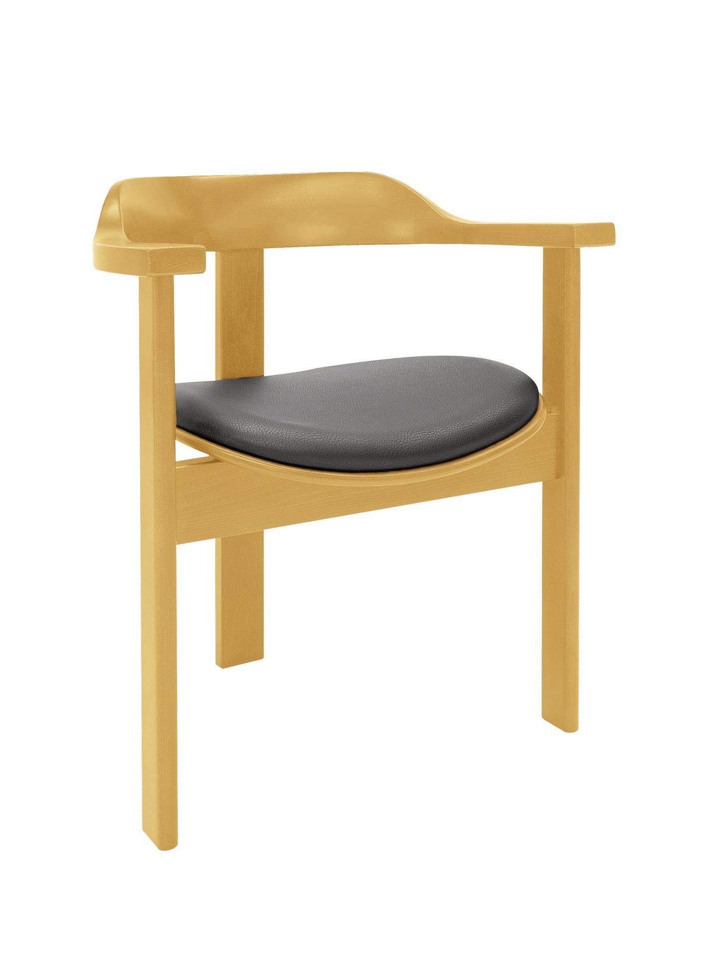 Mid-Century Modern Mid Century 6 Golden Beech Haussmann Chair, Robert & Trix Haussmann, Design 1964 For Sale