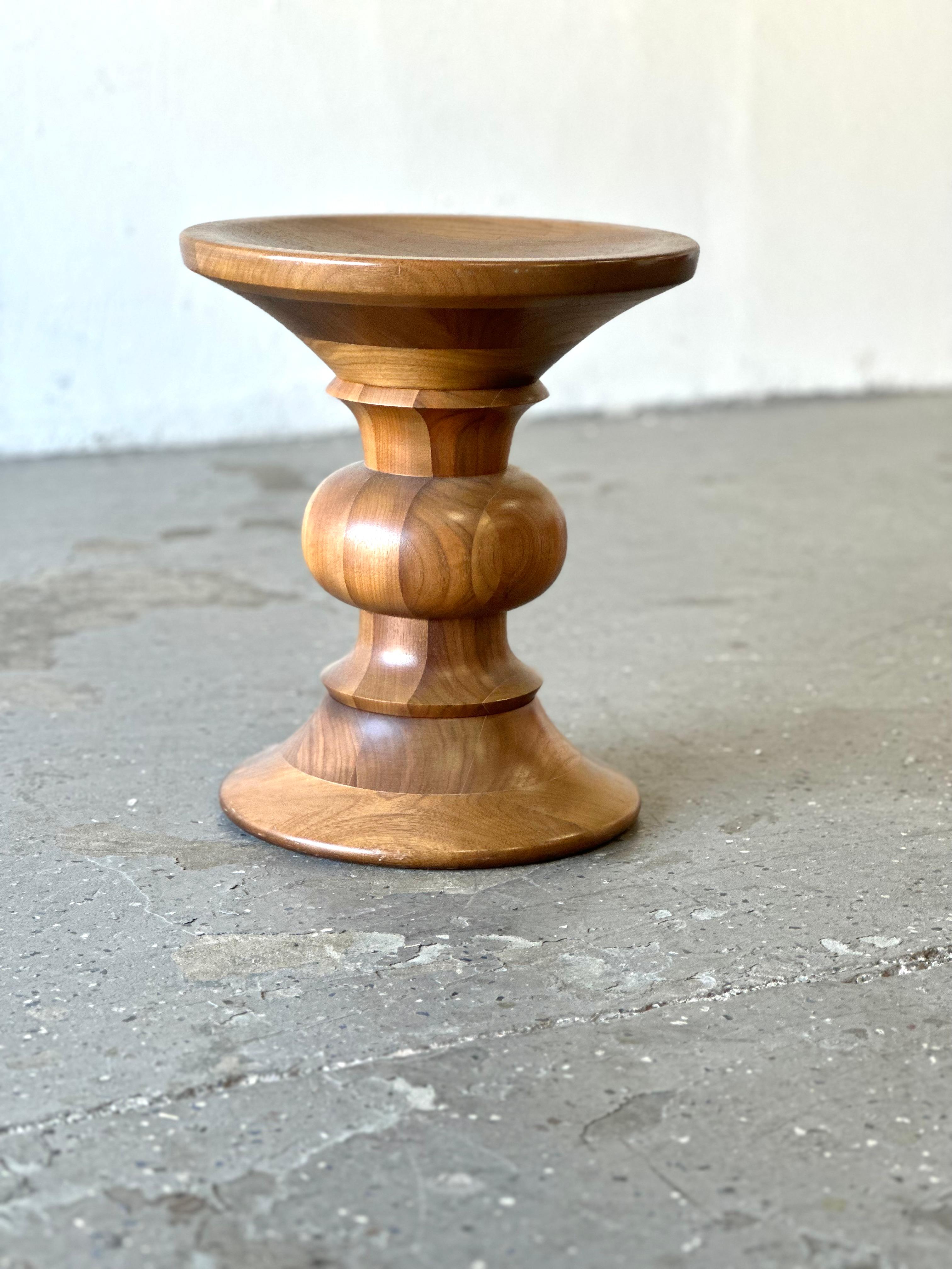 Mid Century 60s Eames Time Life Walnut Stool Model 513 Shape B by Herman Miller 4