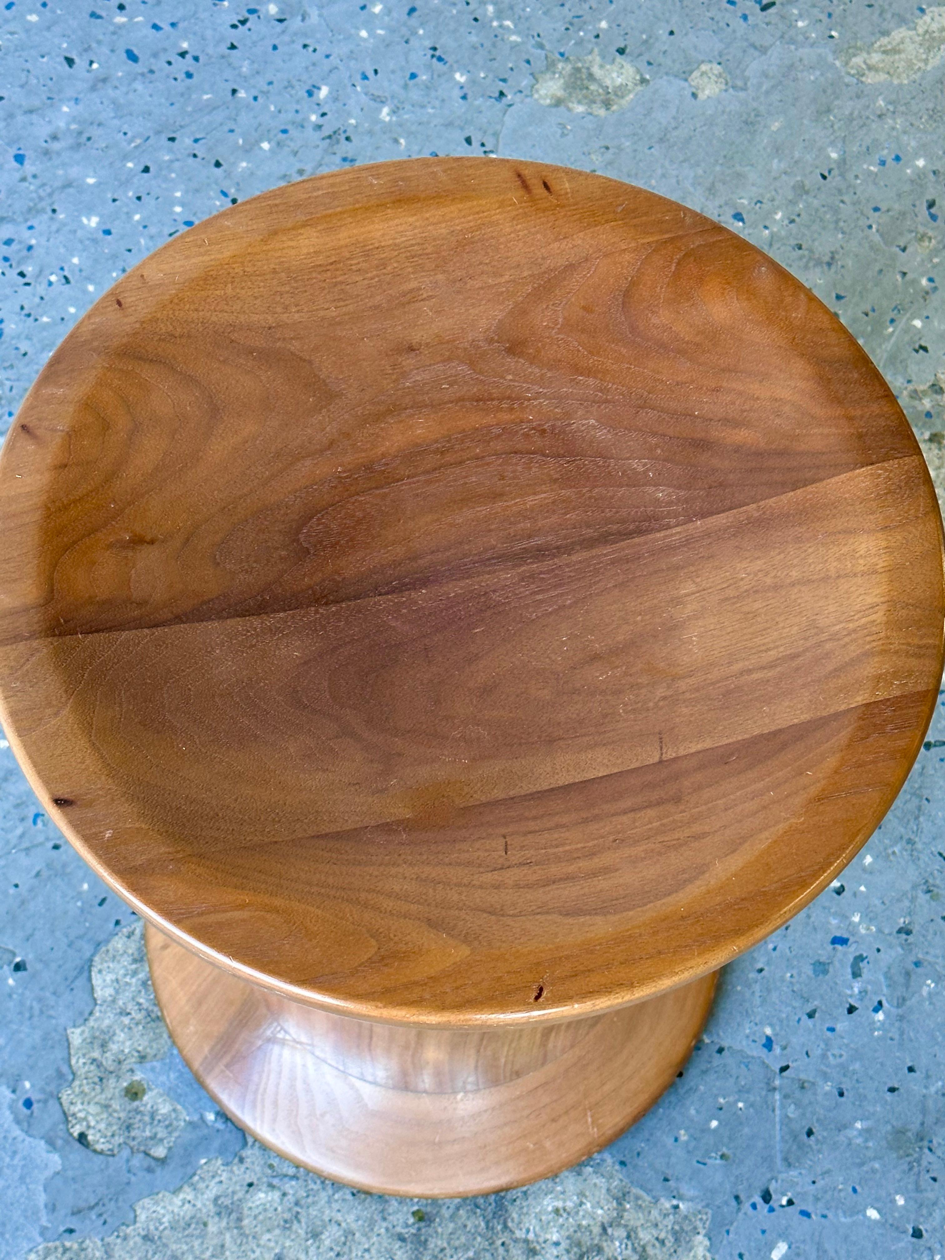 Mid-20th Century Mid Century 60s Eames Time Life Walnut Stool Model 513 Shape B by Herman Miller