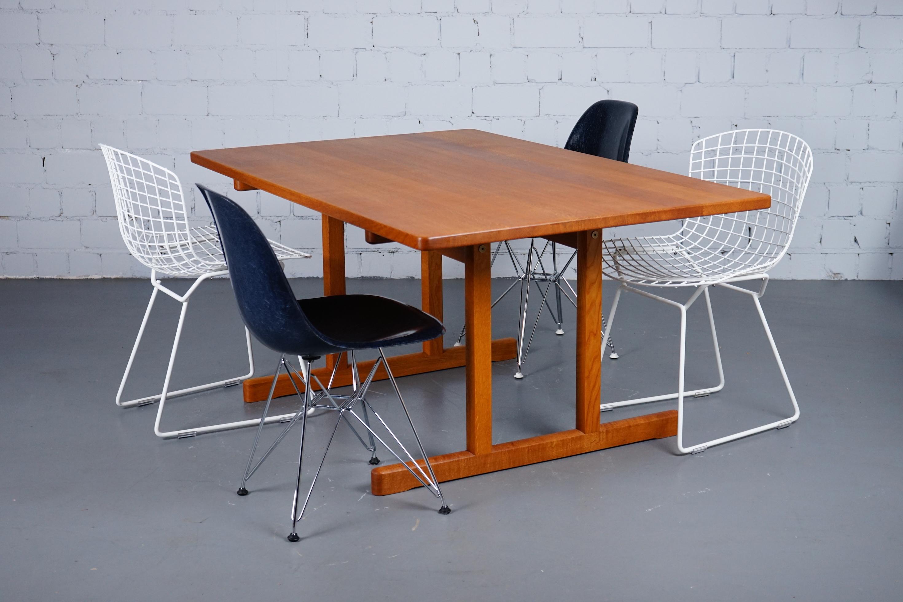 Mid Century 6289 Dining Table by Børge Mogensen for Fredericia, 1960s In Fair Condition For Sale In Kelkheim (Taunus), HE