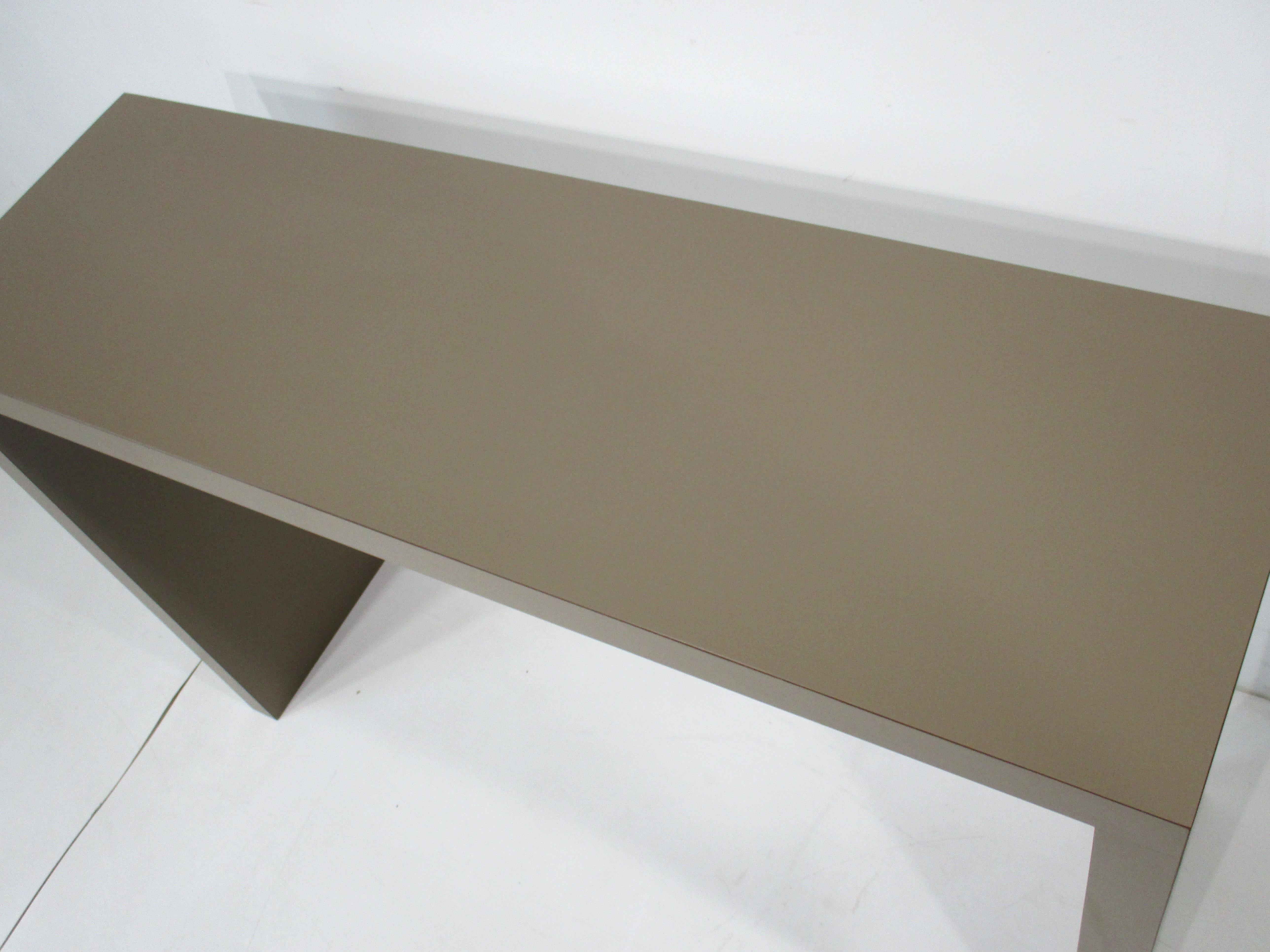 Laminate Mid Century 70's Console Table For Sale
