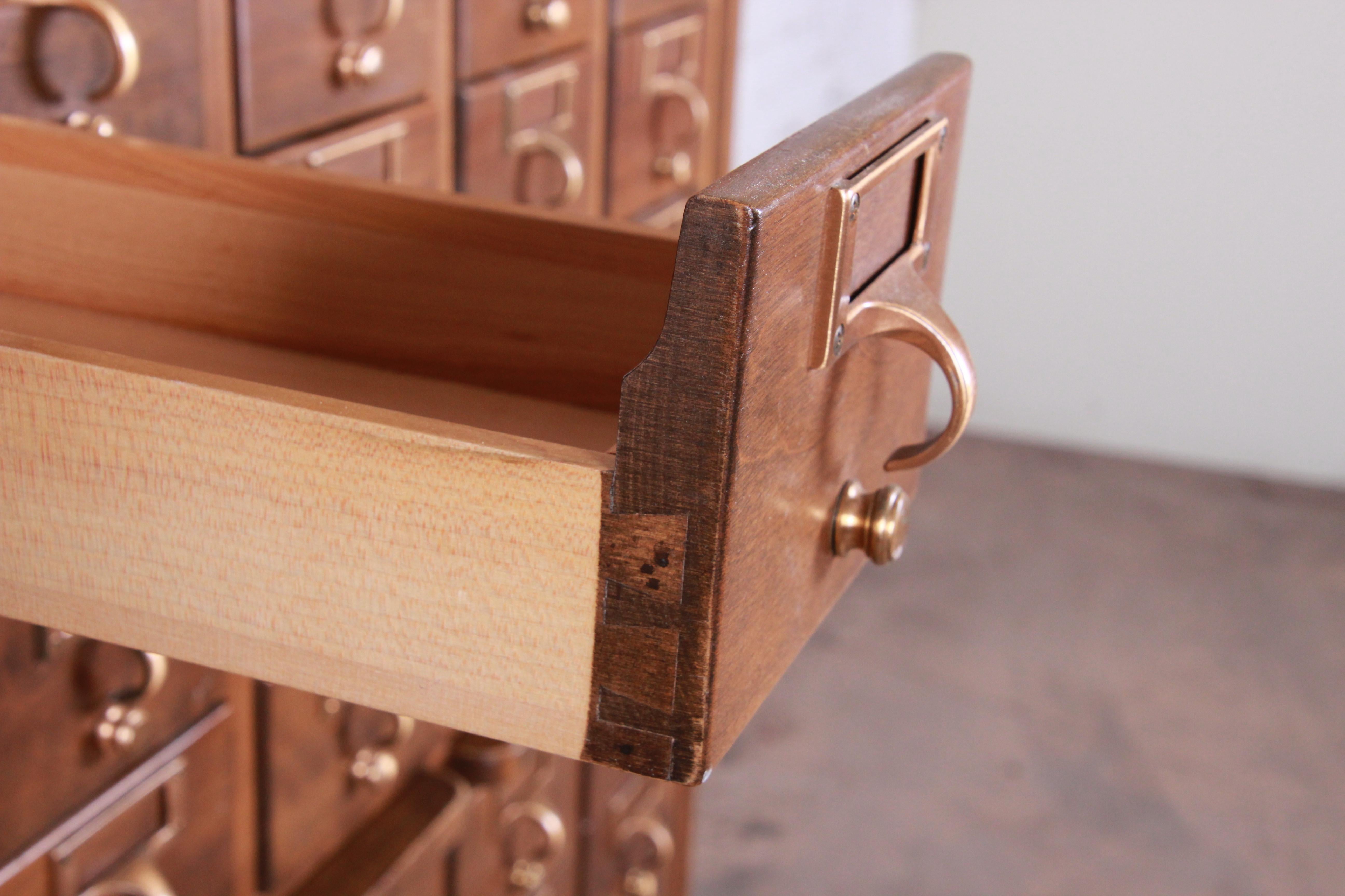 Midcentury 72-Drawer Library Card Catalog 1