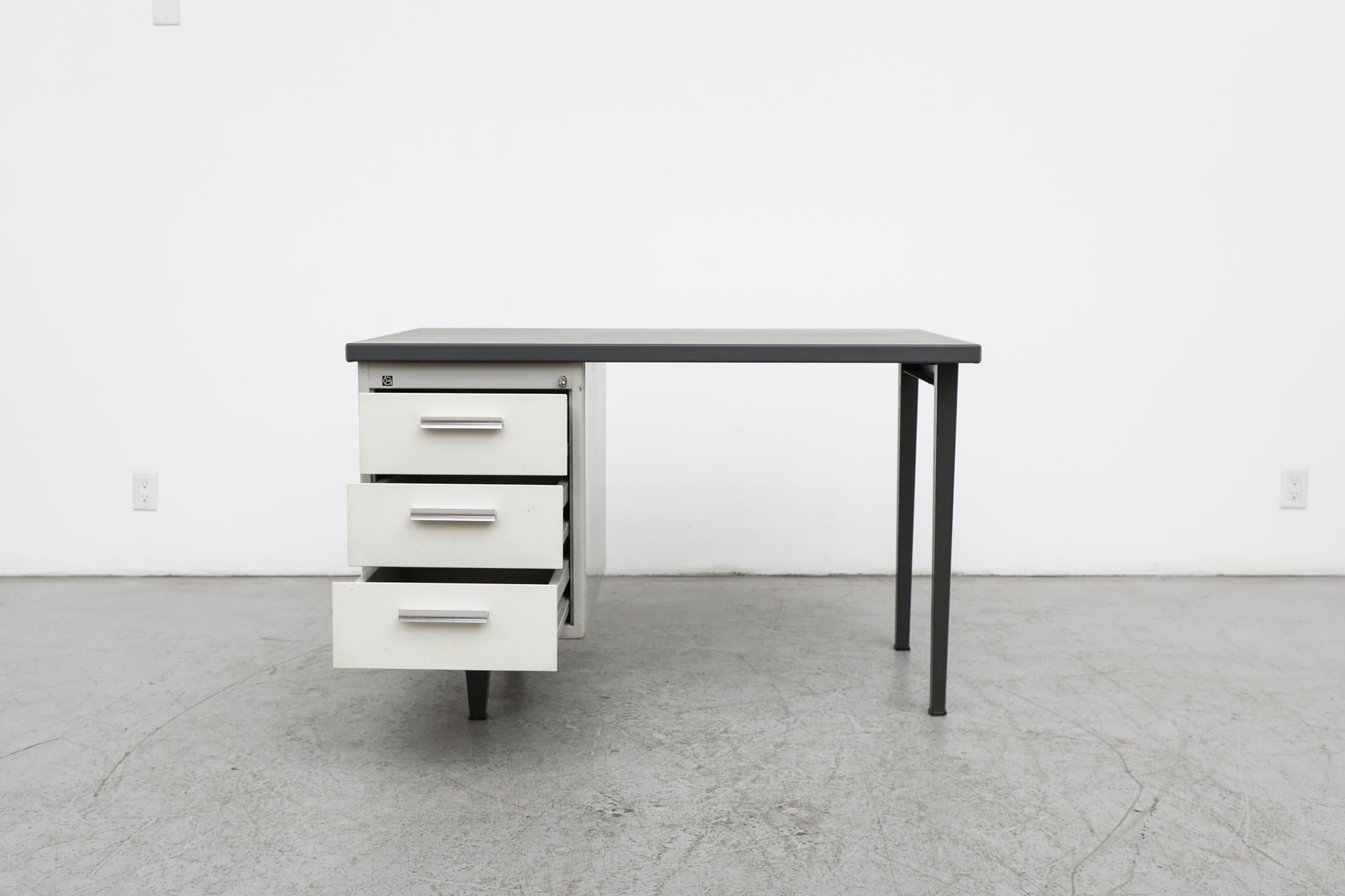 Enameled Mid-Century '7800 Series' Desk by A.R Cordemeyer for Gispen For Sale