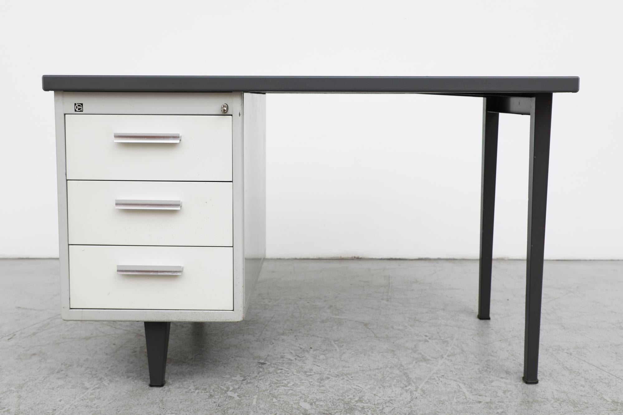 Metal Mid-Century '7800 Series' Desk by A.R Cordemeyer for Gispen For Sale