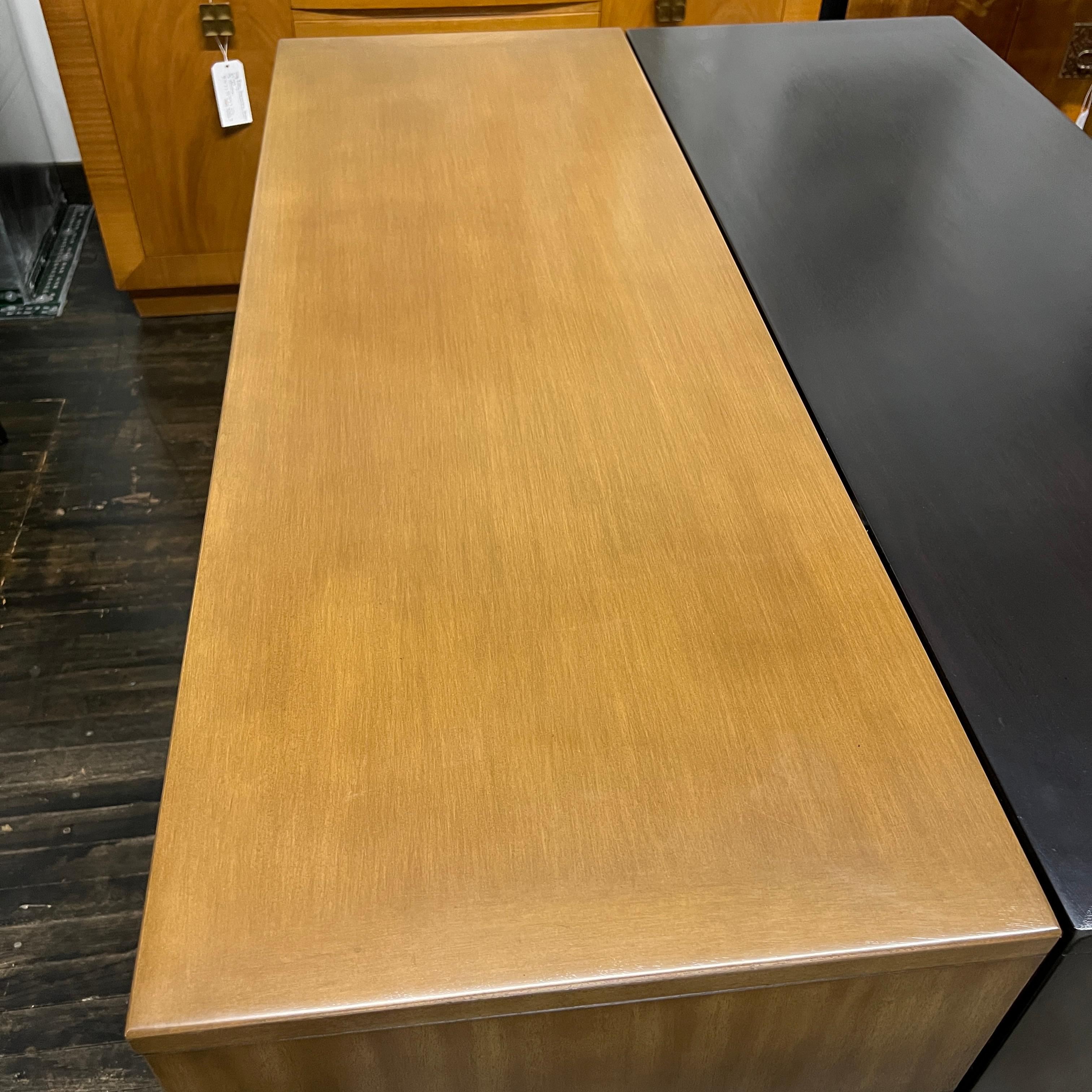 Copper Mid-Century 8 Drawer Dresser in Bleached Mahogany by Landstrom Furniture Co. For Sale