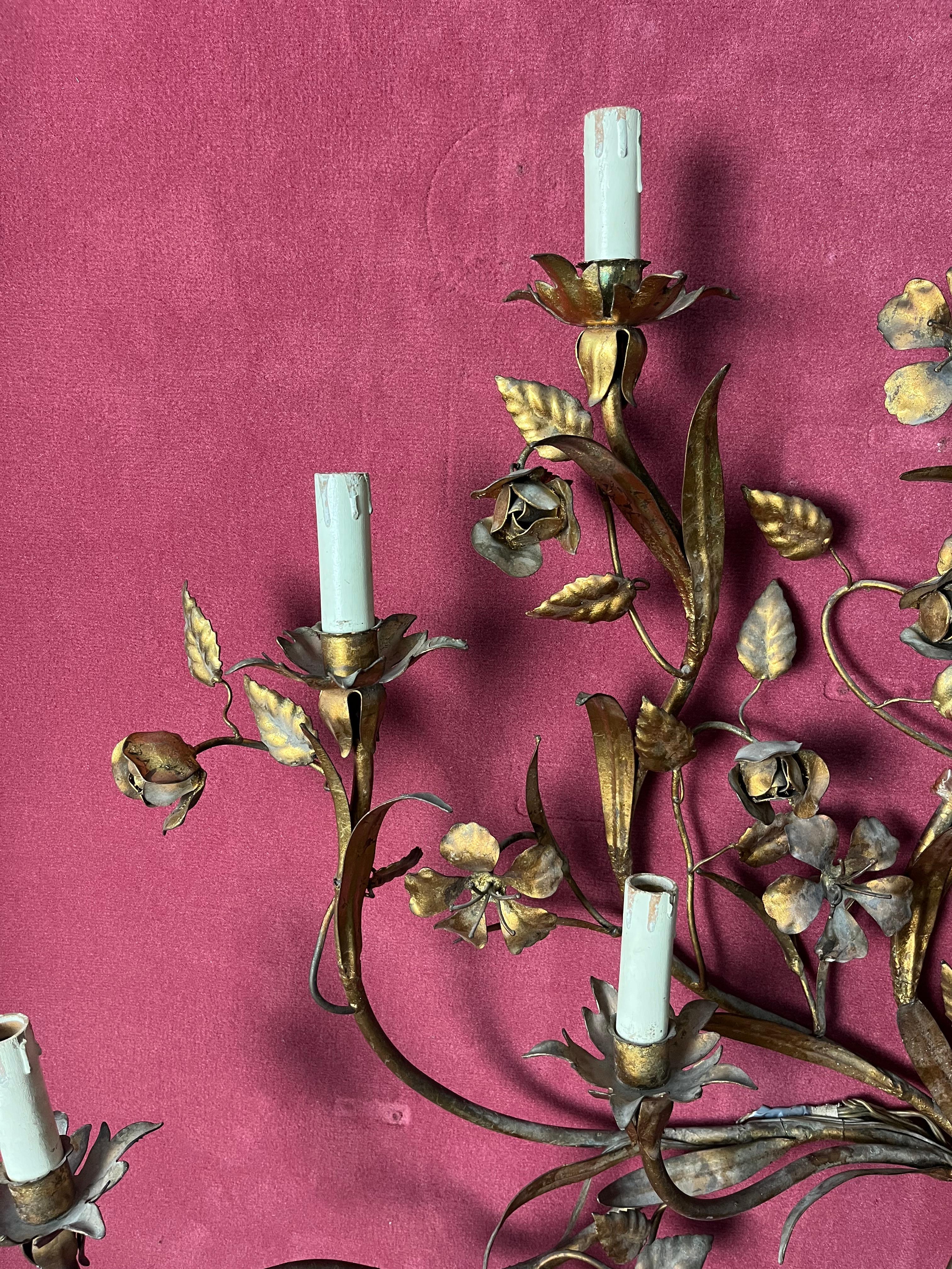 Lámpara de pared de 8 luces de mediados de siglo, envío DHL con derechos de aduana pagados mediados del siglo XX en venta