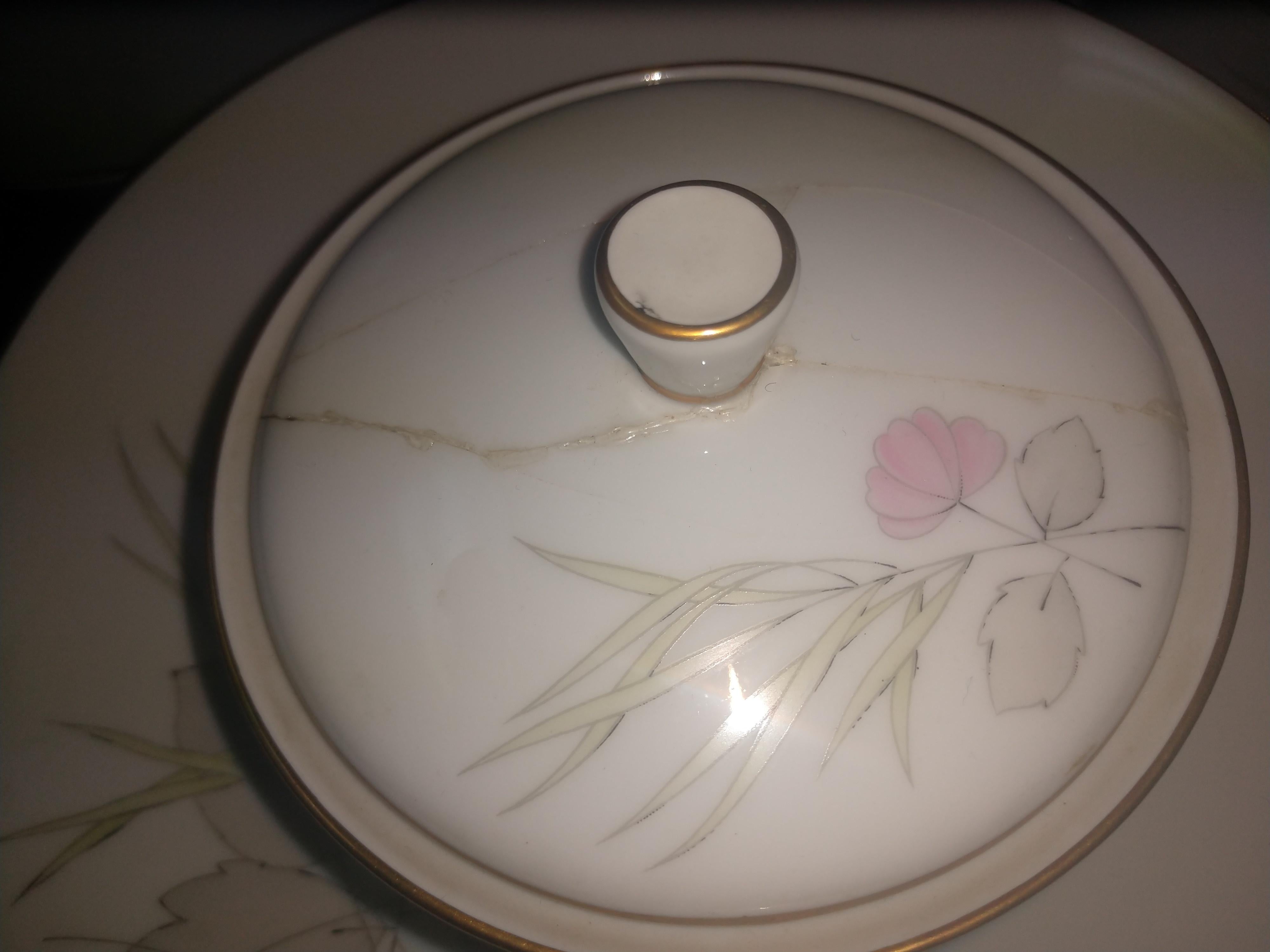 Mid Century 99 Piece Set of Porcelain China Rosenthal Parisian Spring Germany In Good Condition For Sale In Port Jervis, NY