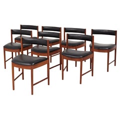 Mid Century A. H. McIntosh 4103 Teak Dining Chairs, Set of 8