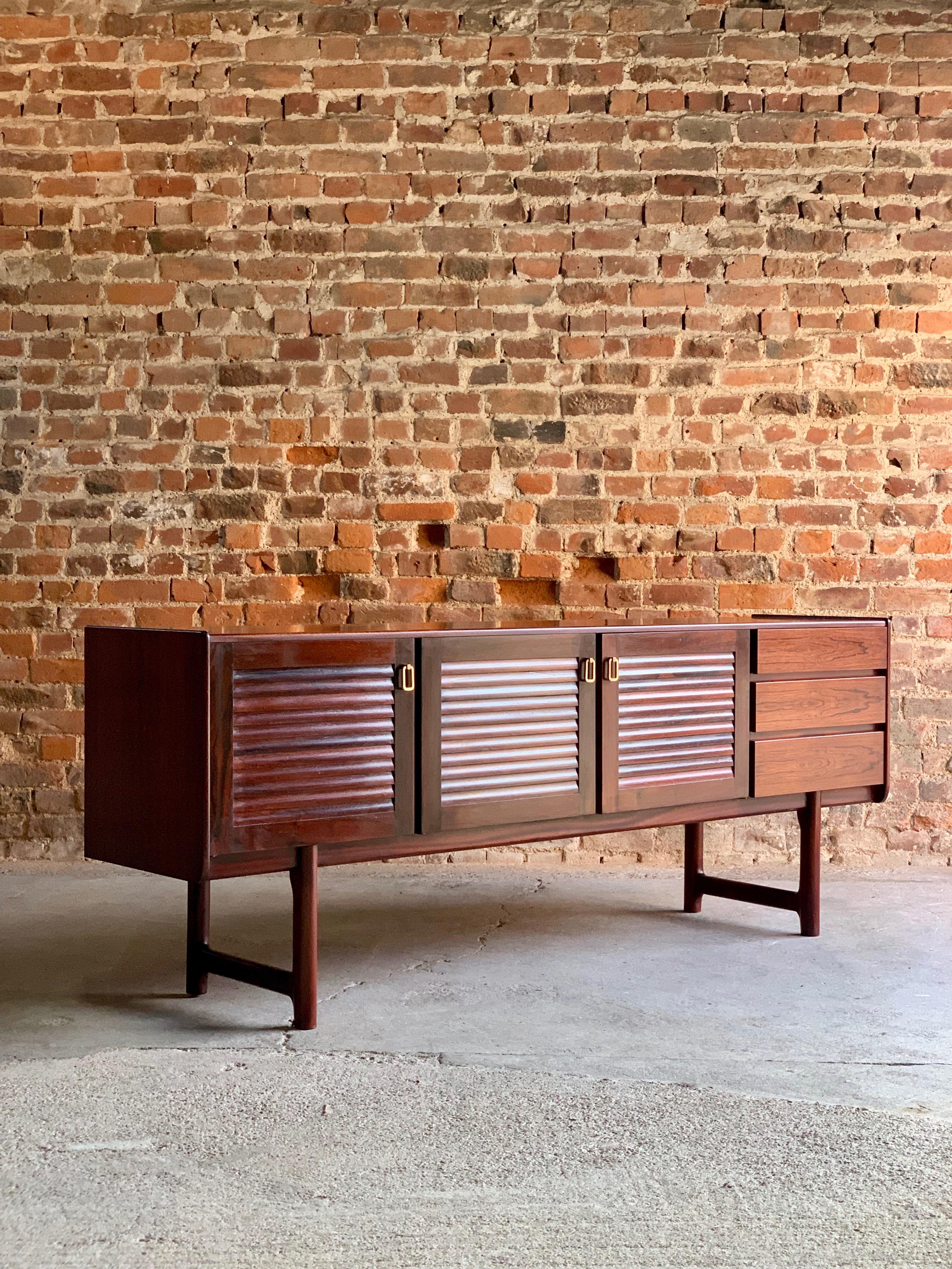 Midcentury A. H. McIntosh & Co of Kirkcaldy Rosewood Sideboard Credenza, 1970s 5