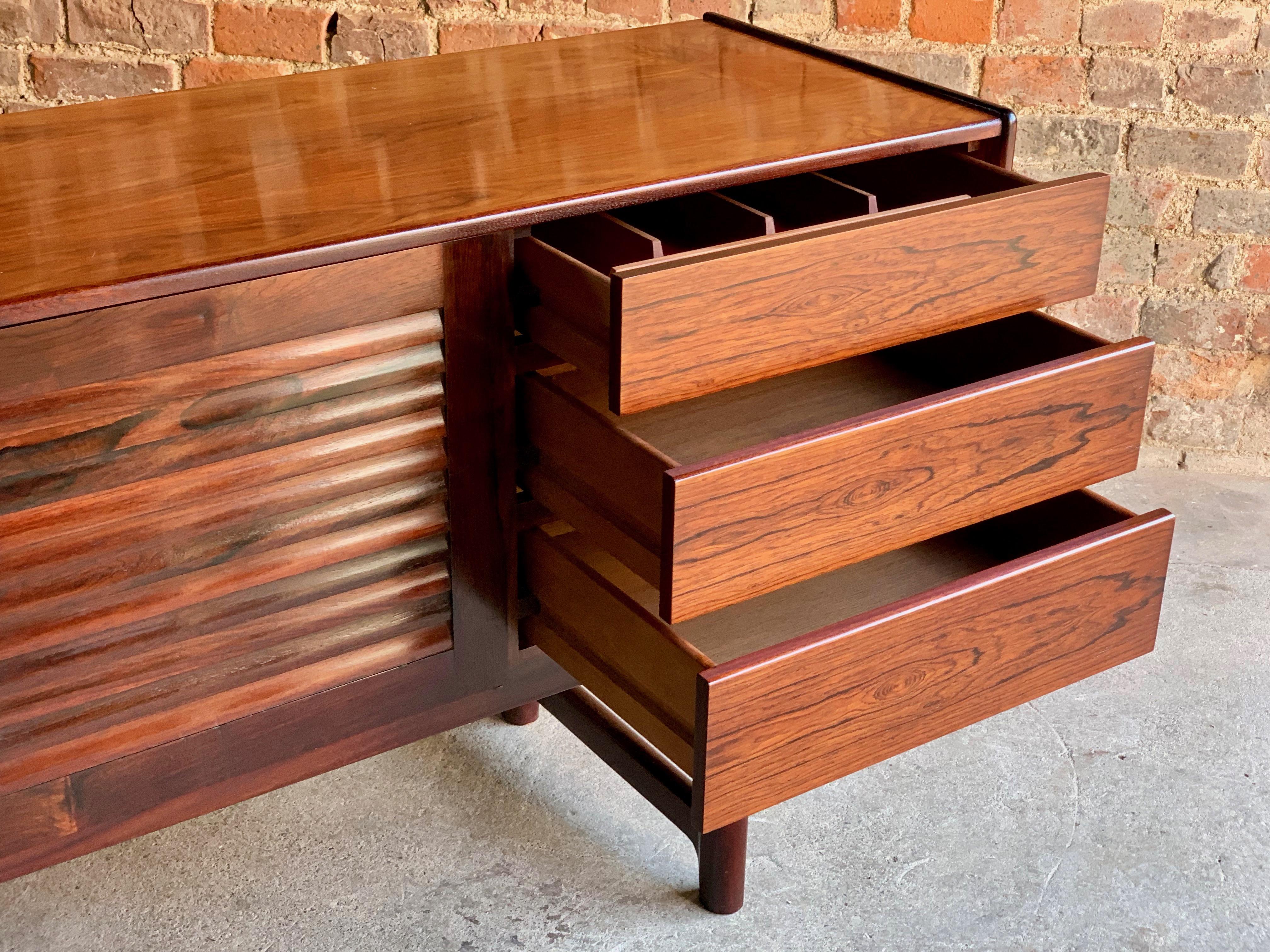 Late 20th Century Midcentury A. H. McIntosh & Co of Kirkcaldy Rosewood Sideboard Credenza, 1970s