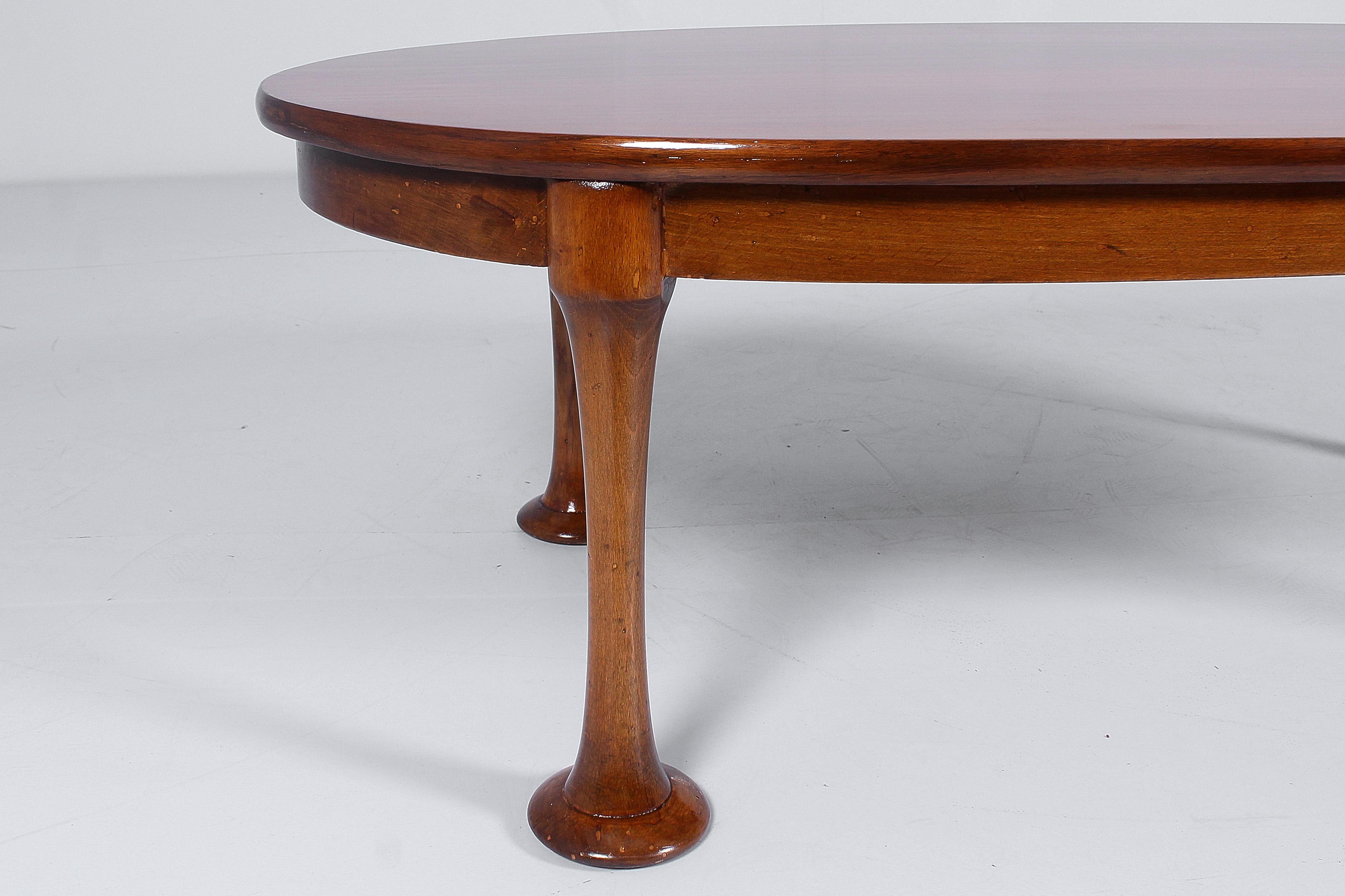 Mid-20th Century Midcentury A. Mangiarotti Style Wood Coffee Table, 60s, Italy For Sale