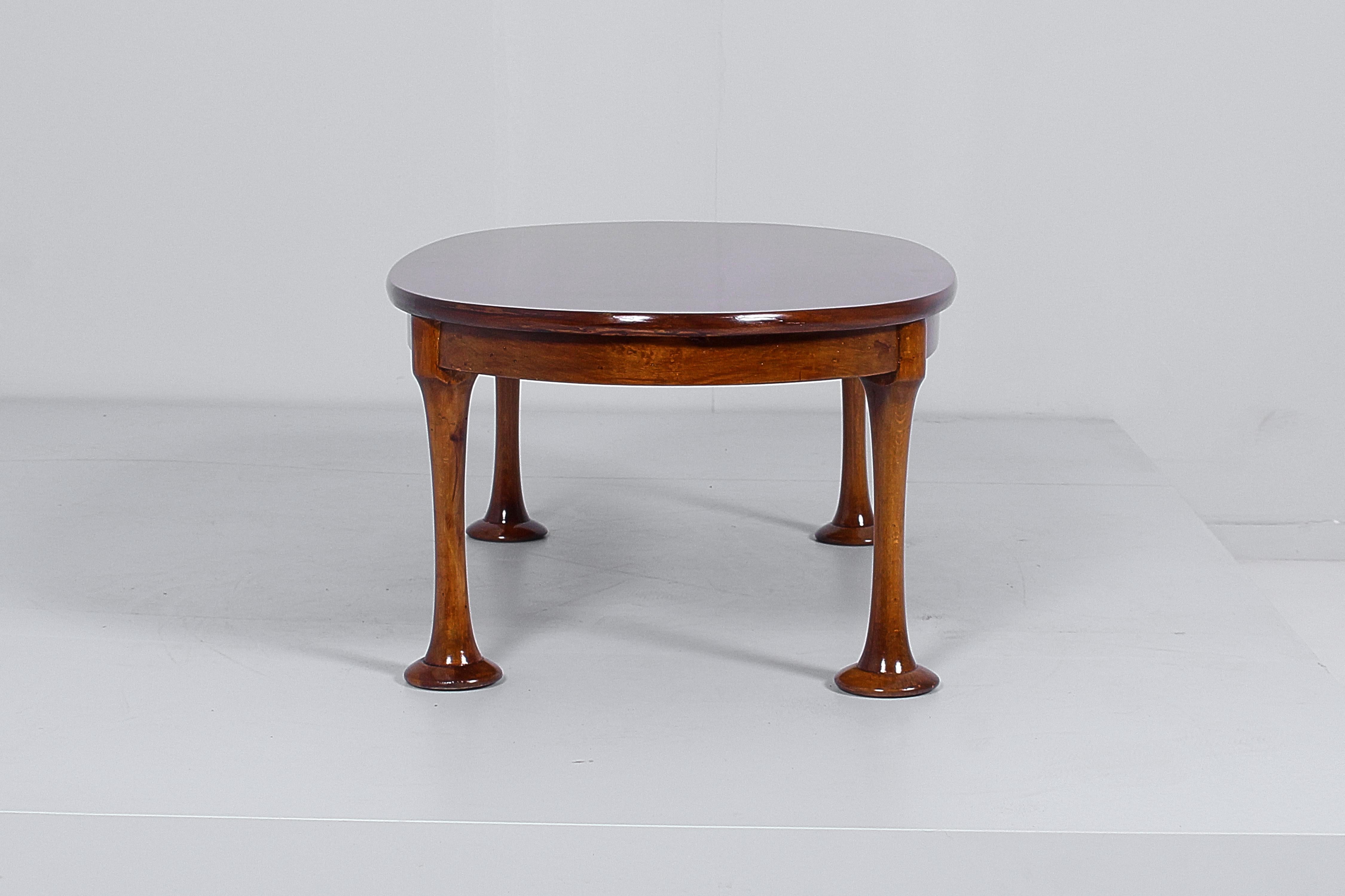 Midcentury A. Mangiarotti Style Wood Coffee Table, 60s, Italy For Sale 2