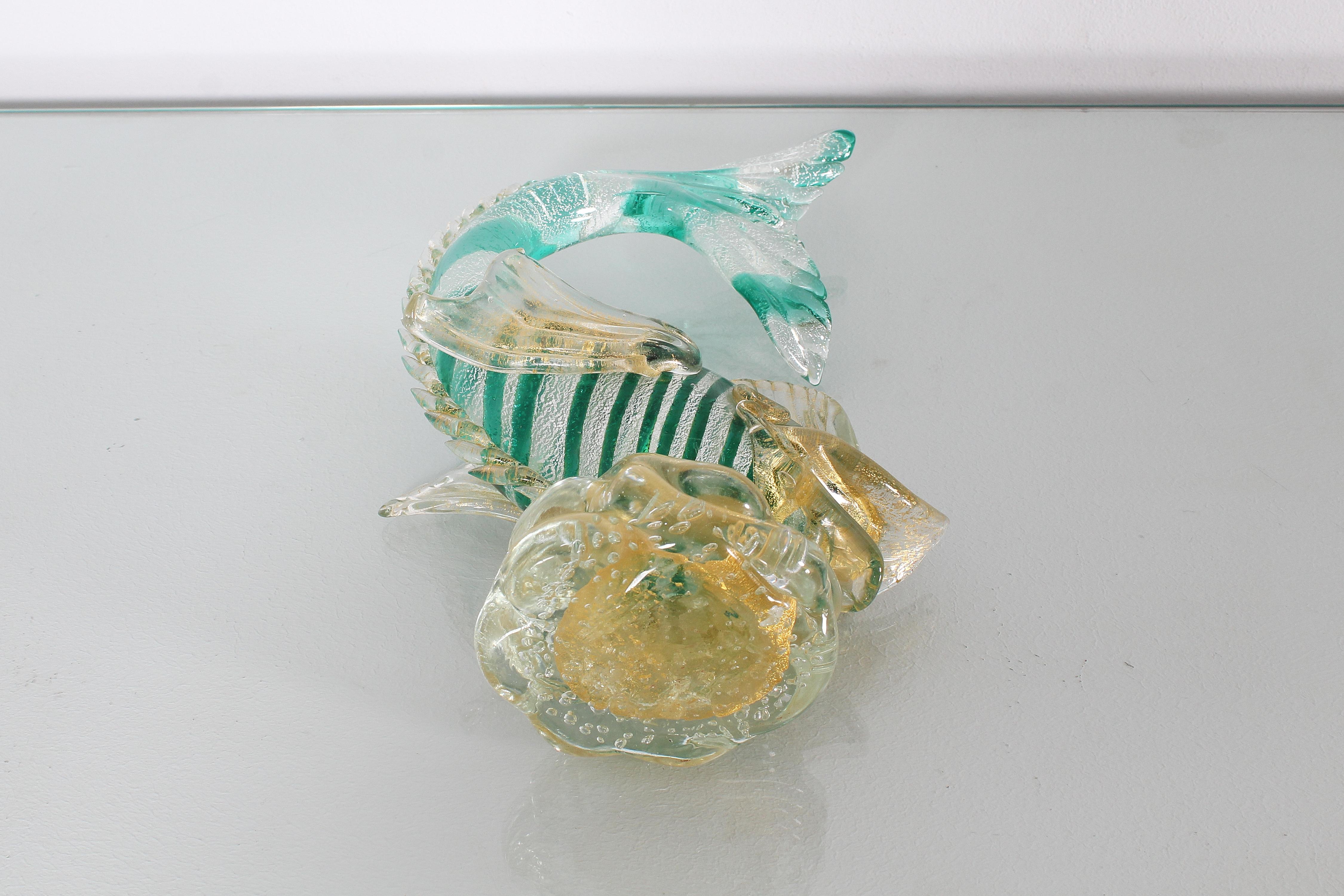 Mid-Century A. Seguso Murano Glass Fish, Italy, 1950 1