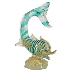 Vintage Mid-Century A. Seguso Murano Glass Fish, Italy, 1950