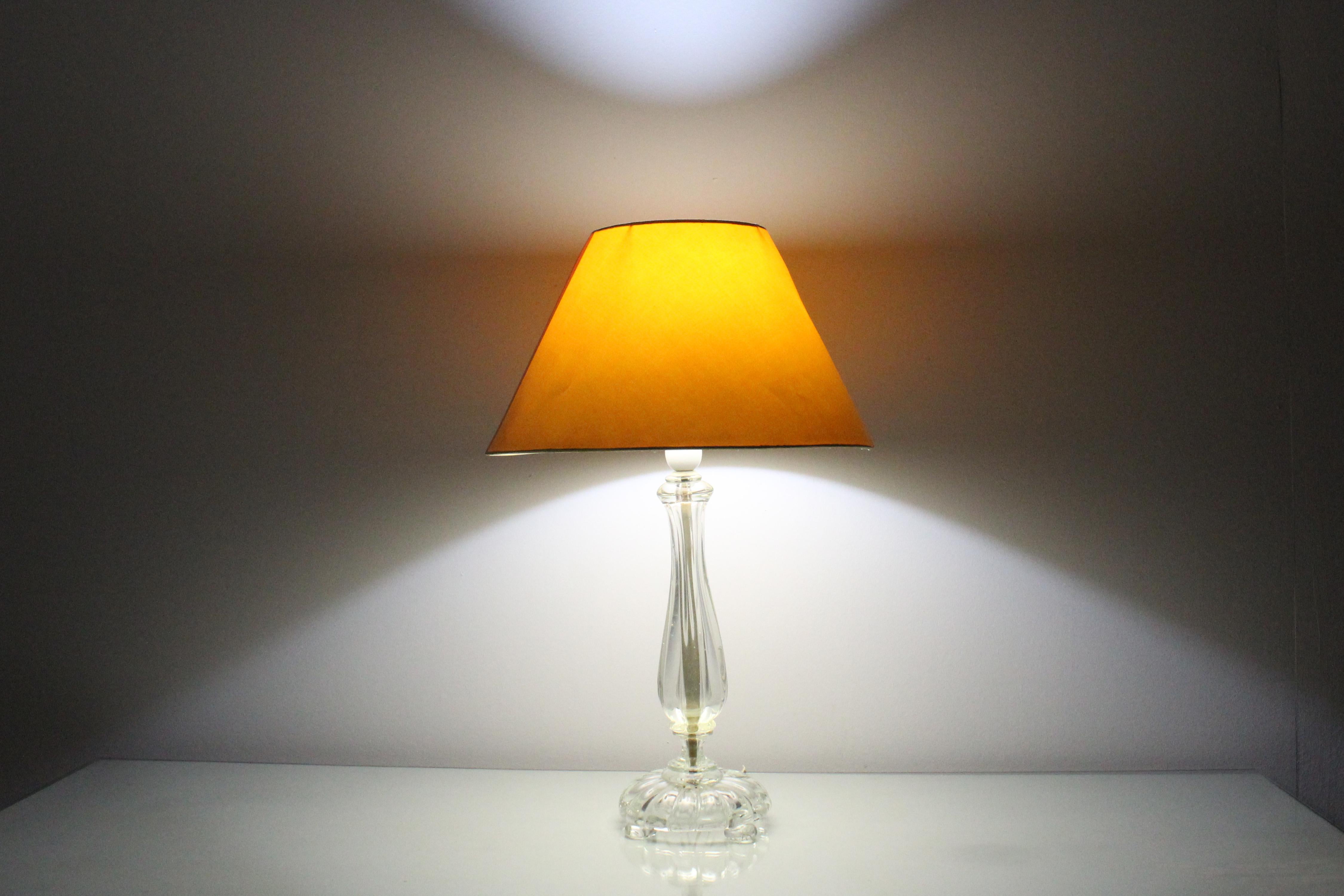 Mid-Century A. Seguso  Murano Glass Table Lamp 40s Italy 2