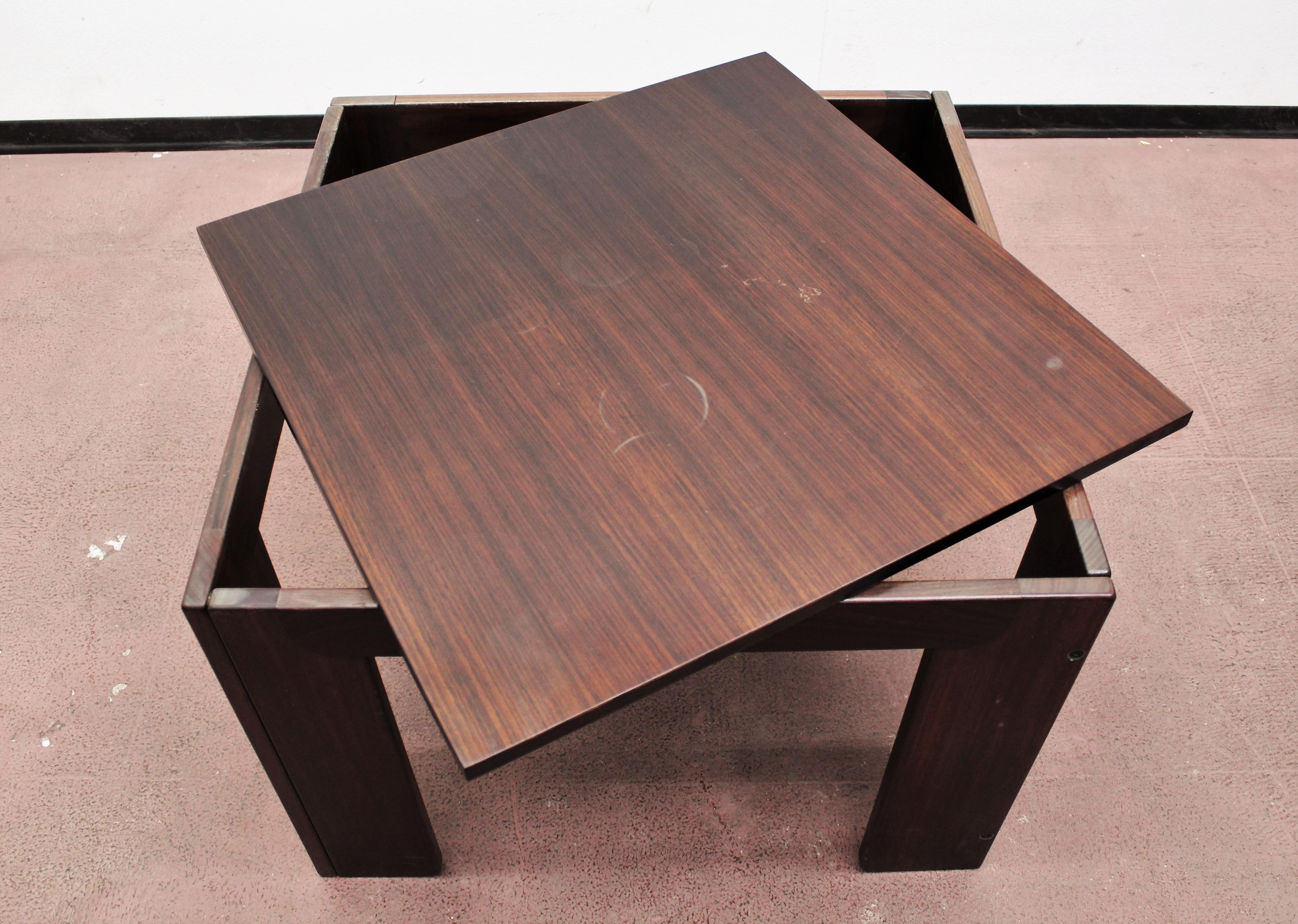 Mid-Century A. & T. Scarpa for Cassina, Meda Wood Coffee Table mod 771 '65 Italy 6